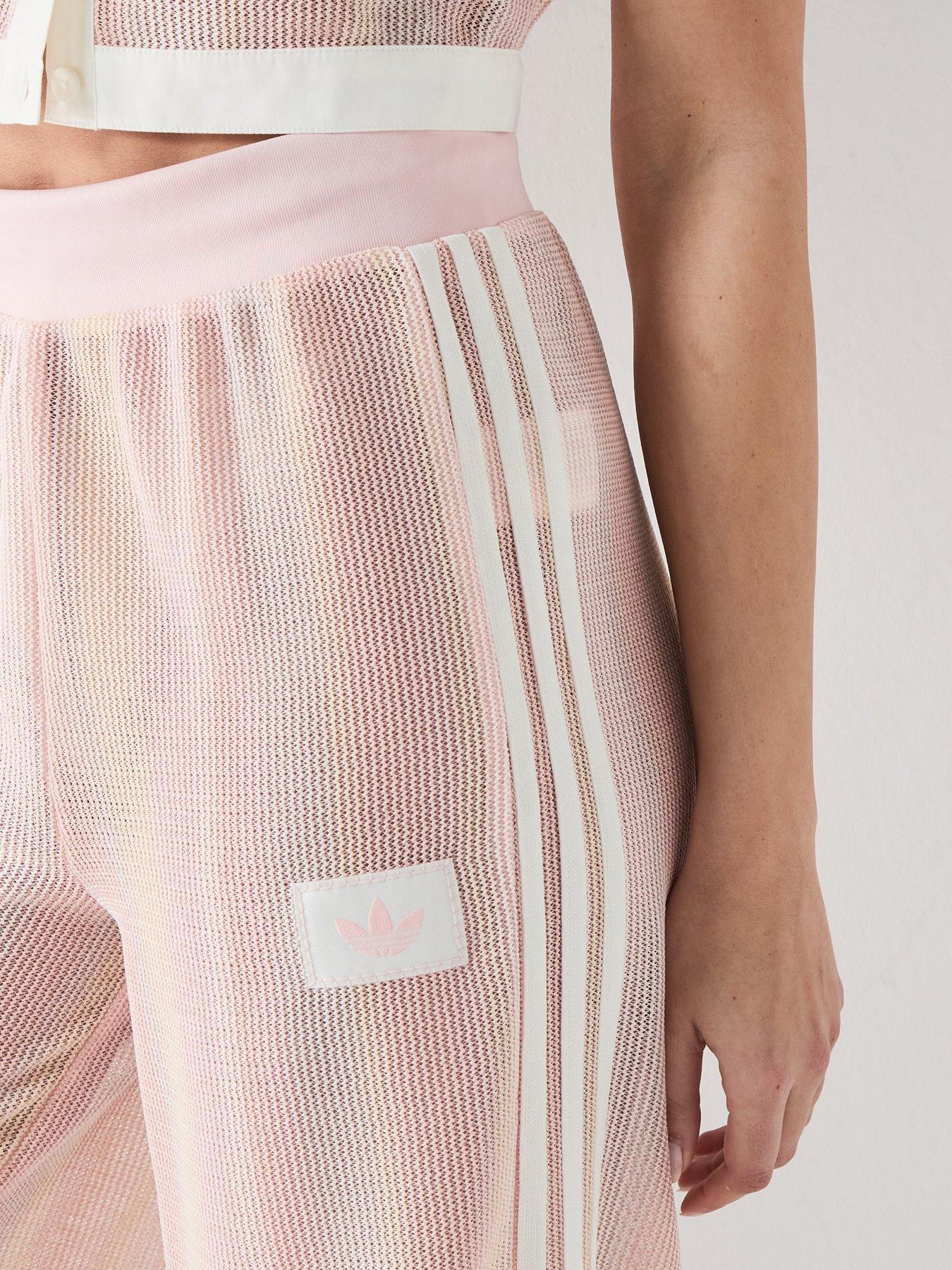Image 4 of 6 of adidas Originals Womens Fire Bird Knit Track Pants - Pink