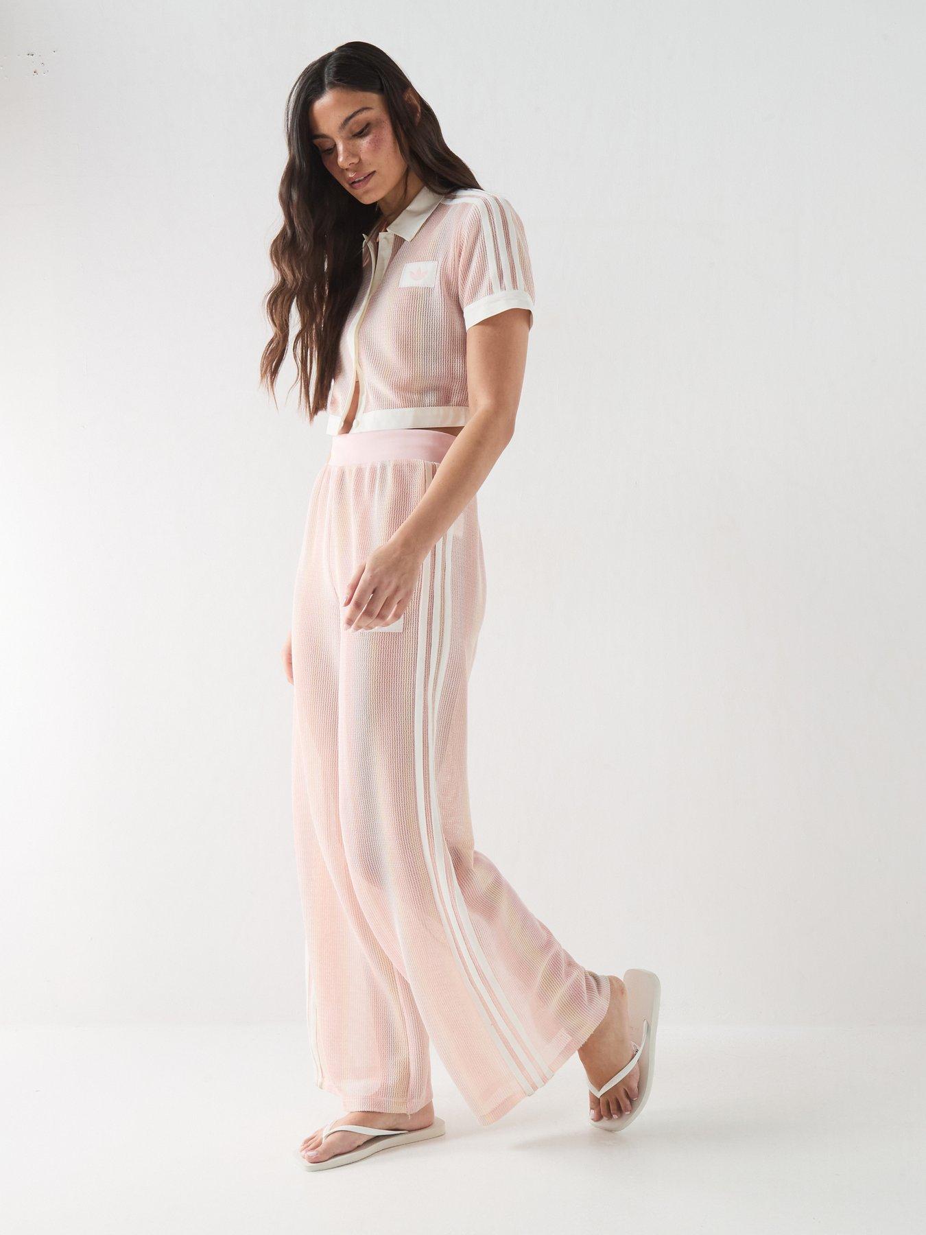 Image 6 of 6 of adidas Originals Womens Fire Bird Knit Track Pants - Pink