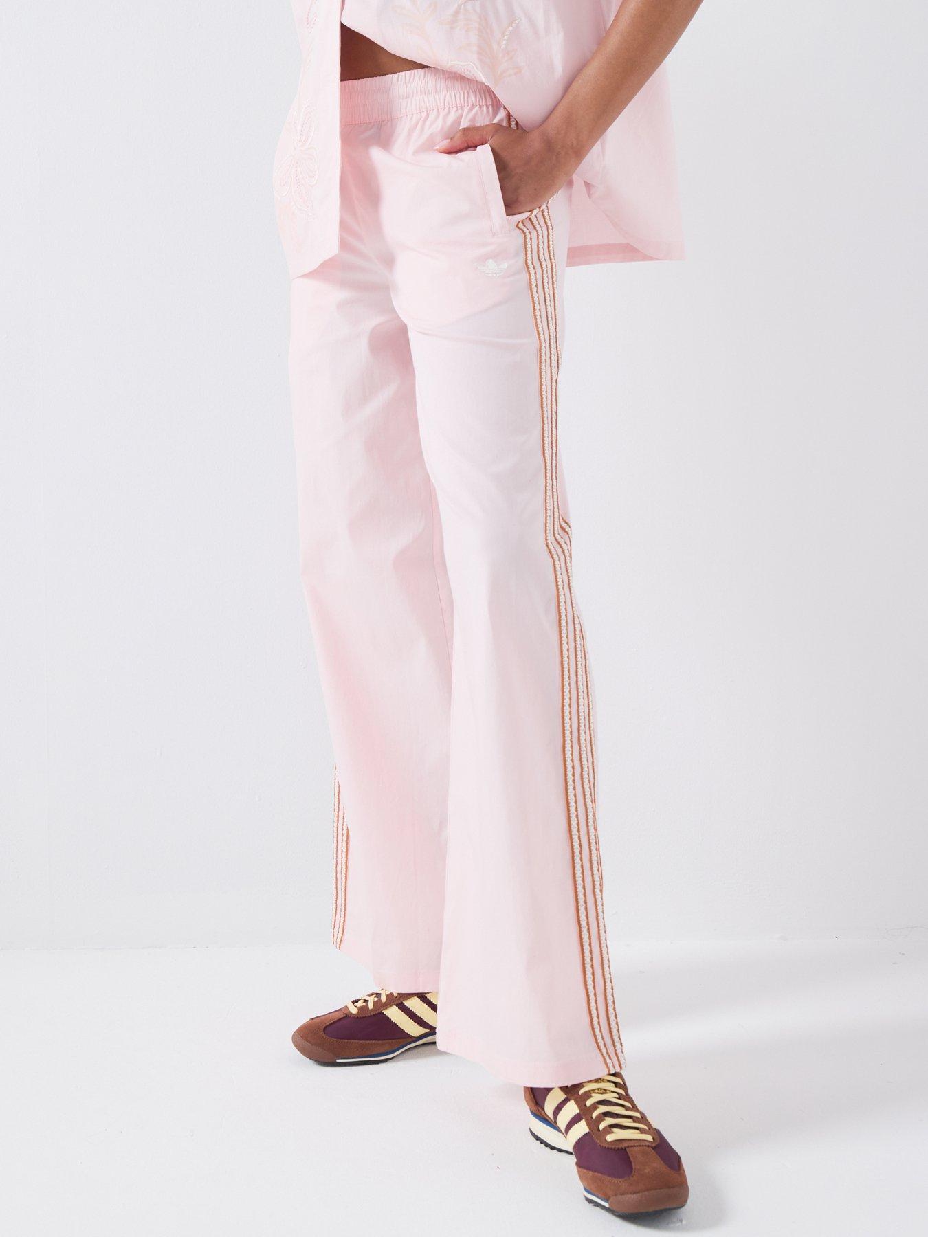 adidas Originals Women's Wide Leg Pants - Pink