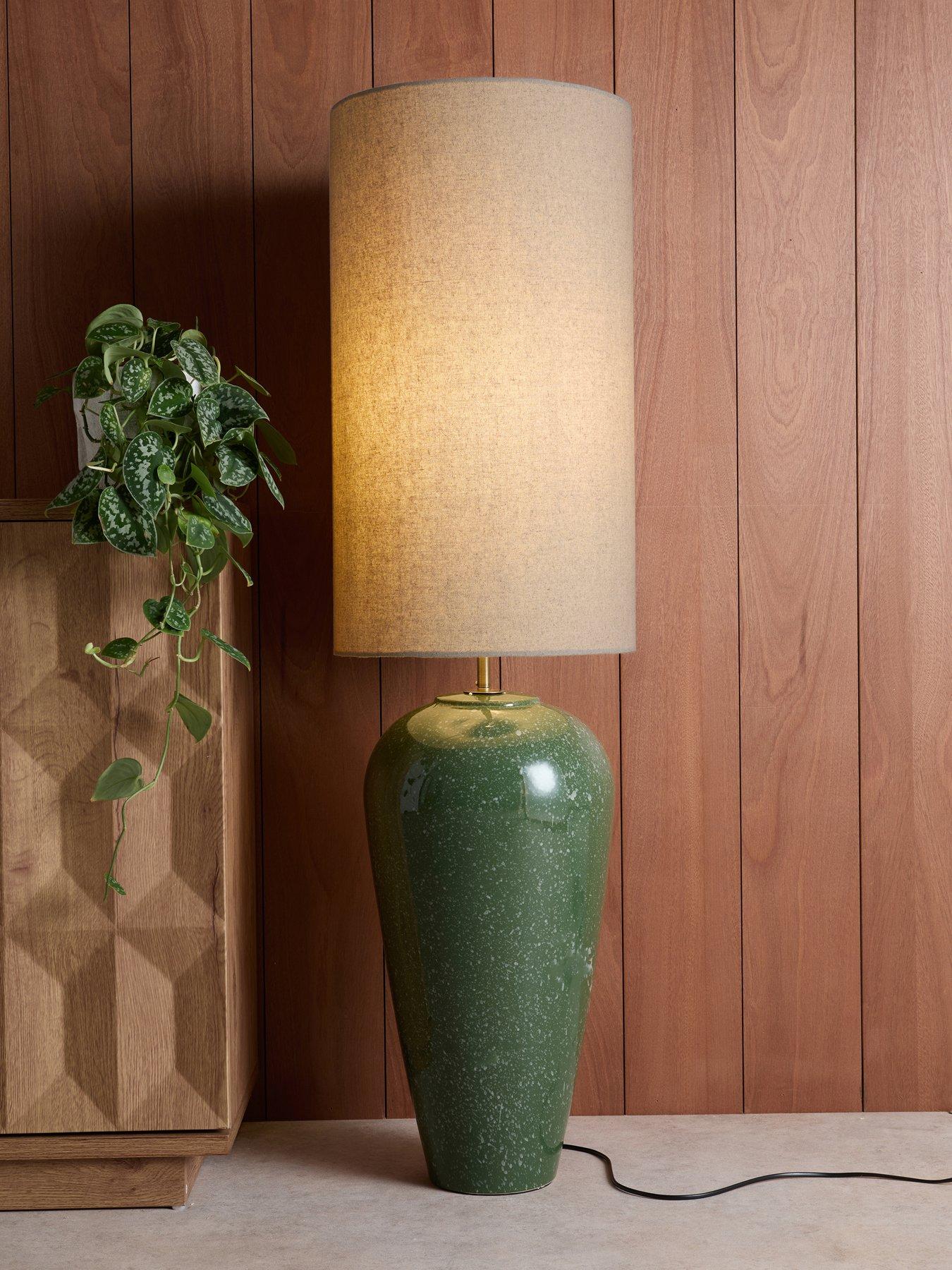 Image 1 of 8 of The Very Collection Green Splatter Floor Lamp