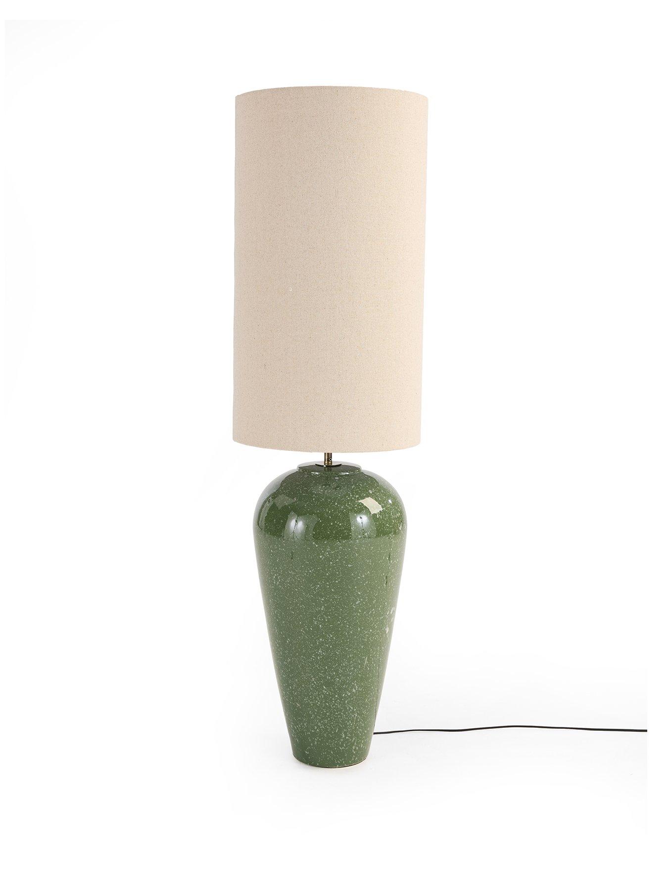 Image 2 of 8 of The Very Collection Green Splatter Floor Lamp