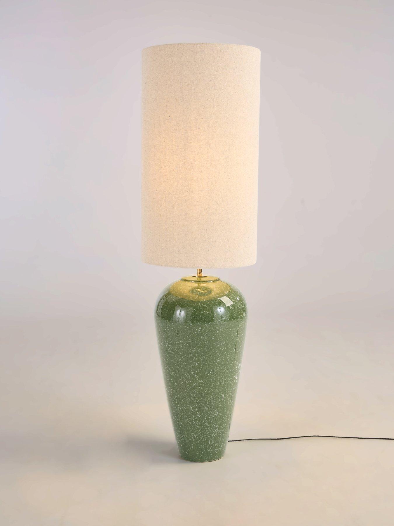 Image 3 of 8 of The Very Collection Green Splatter Floor Lamp