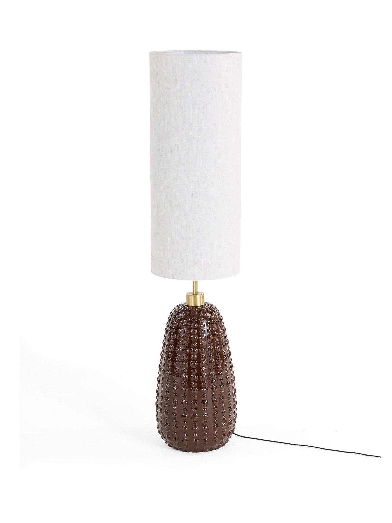 Image 2 of 8 of The Very Collection Brown Casa Dot Floor Lamp