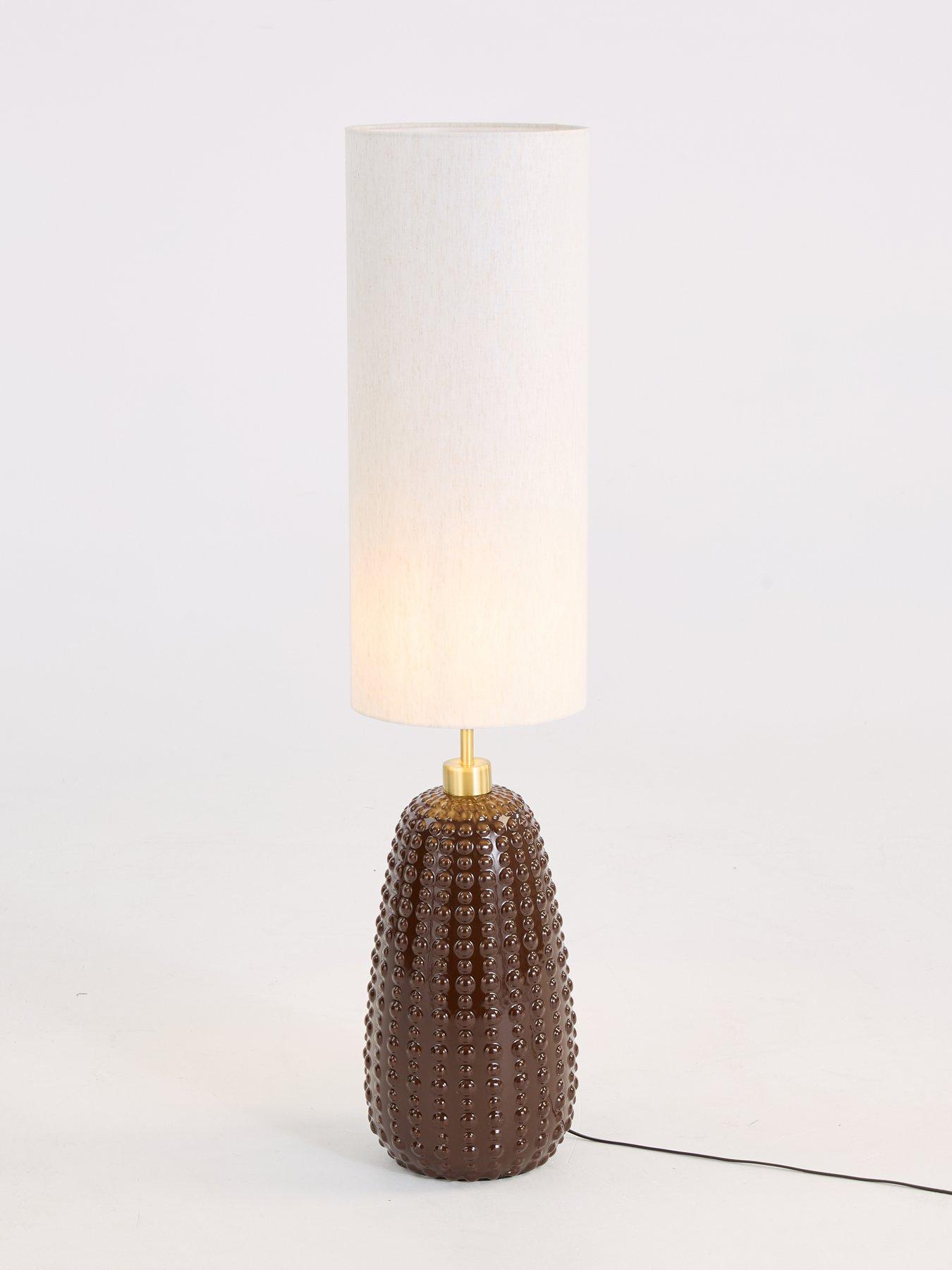 Image 3 of 8 of The Very Collection Brown Casa Dot Floor Lamp
