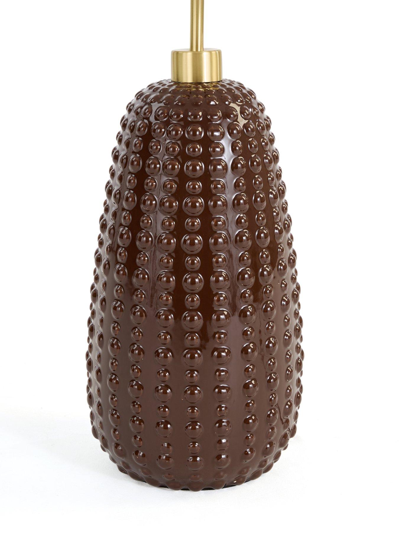 Image 4 of 8 of The Very Collection Brown Casa Dot Floor Lamp