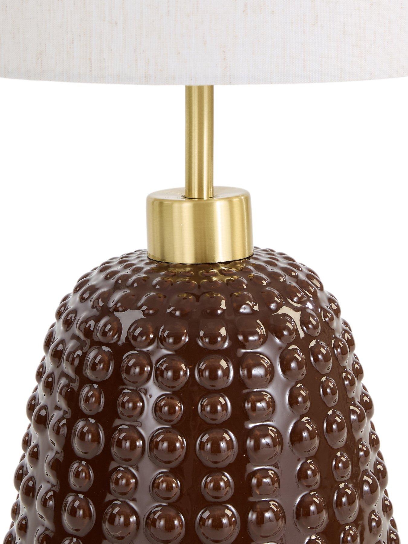 Image 5 of 8 of The Very Collection Brown Casa Dot Floor Lamp