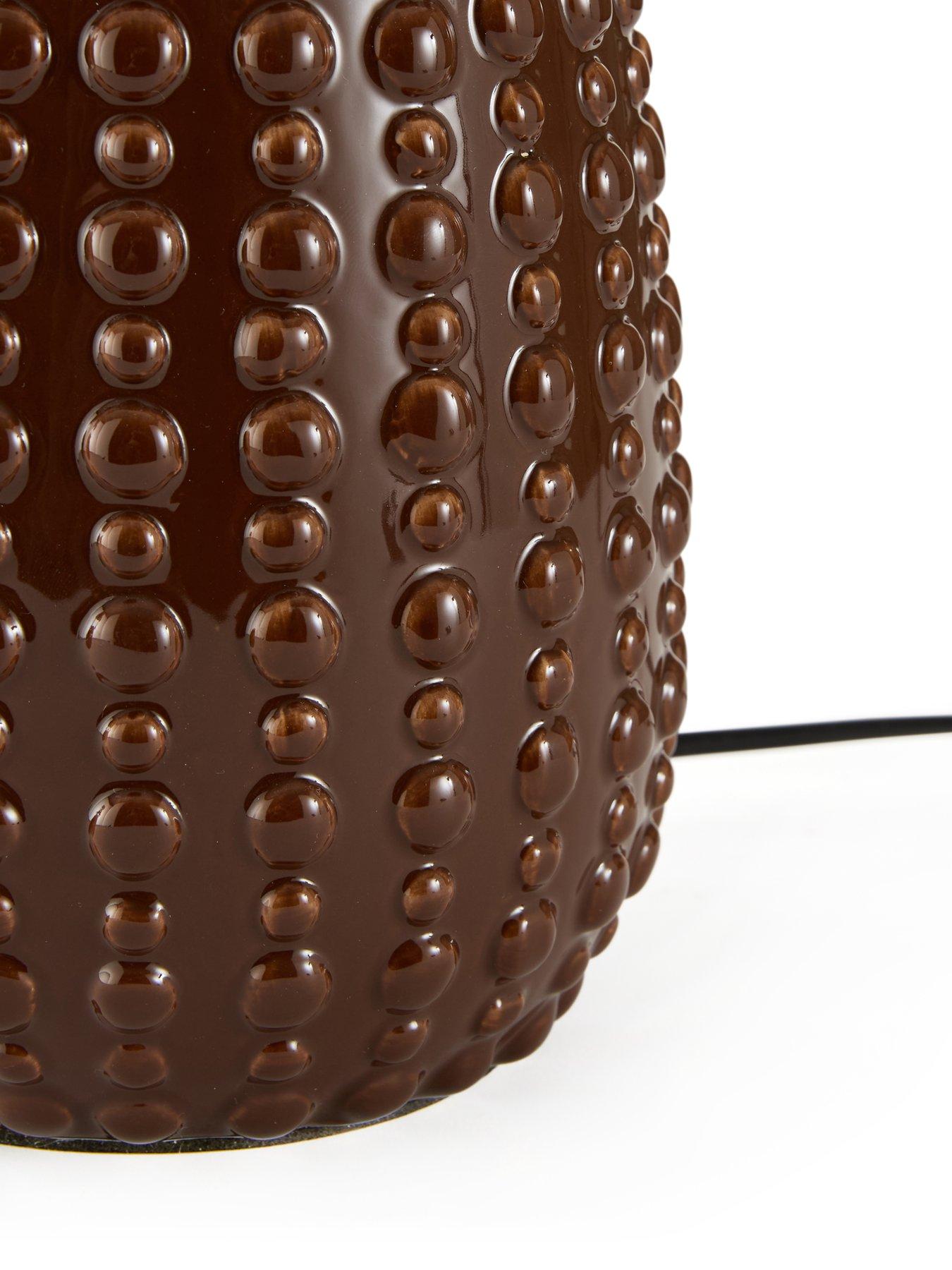 Image 5 of 7 of The Very Collection Brown Casa Dot Table Lamp