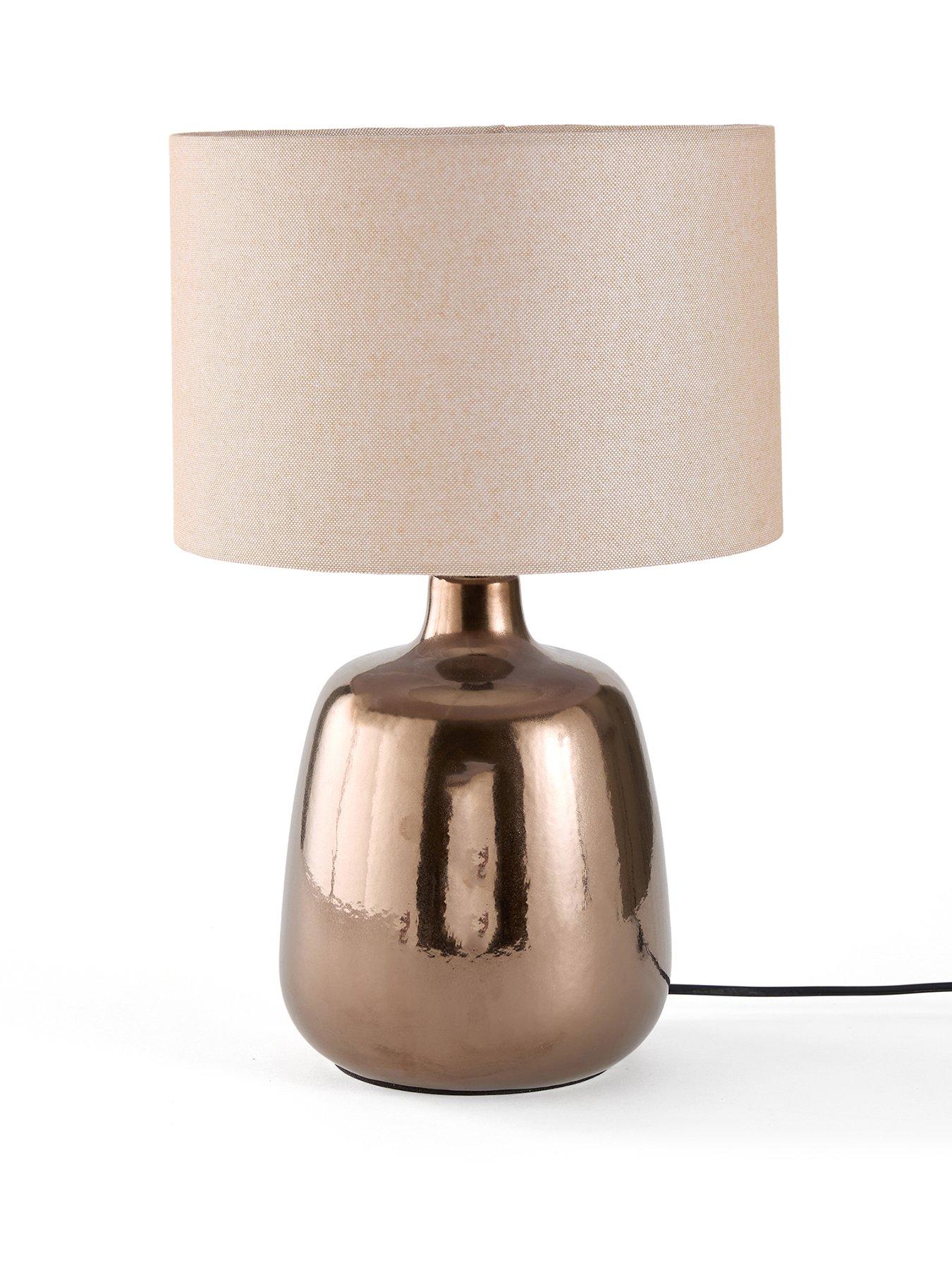 Image 2 of 8 of The Very Collection Brown Glaze Table Lamp