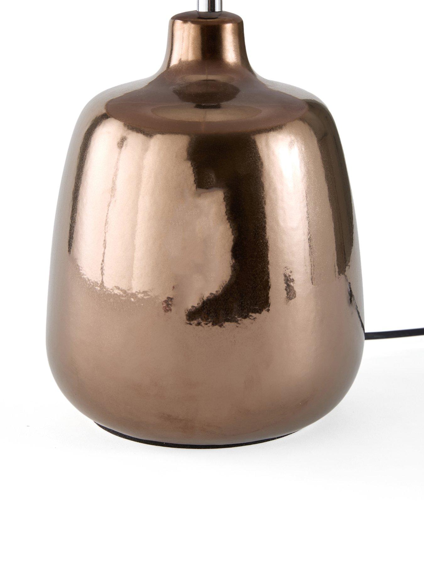 Image 5 of 8 of The Very Collection Brown Glaze Table Lamp