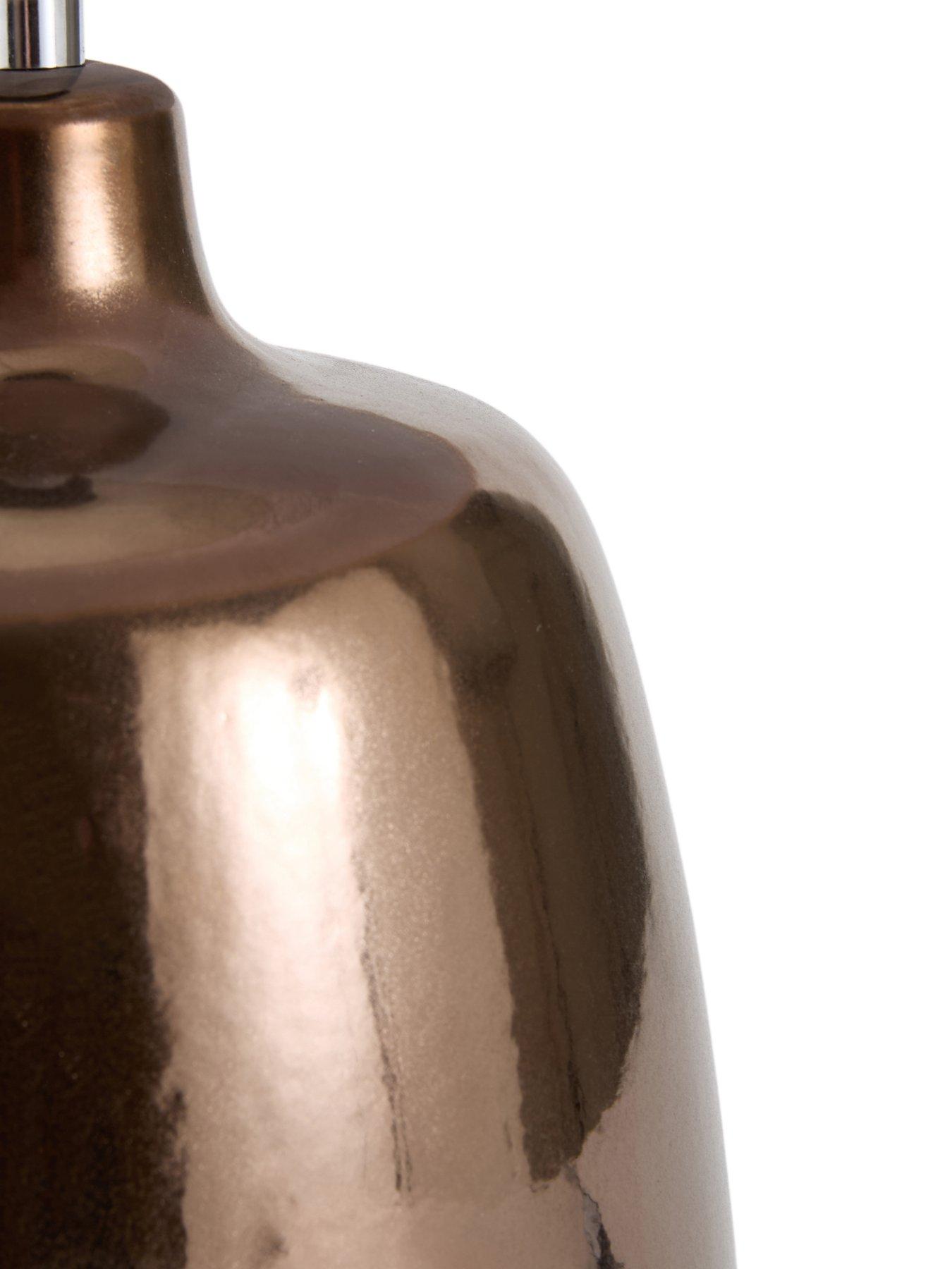 Image 6 of 8 of The Very Collection Brown Glaze Table Lamp