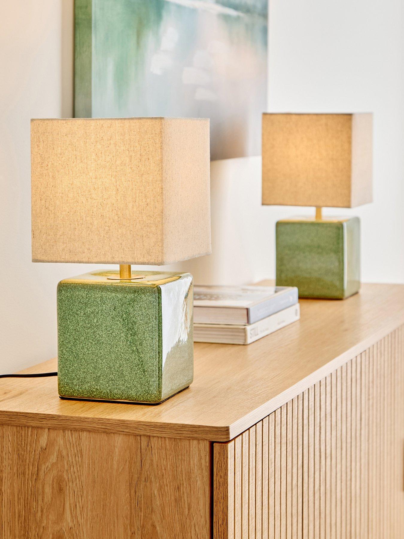 The Very Collection Set Of 2 Cube Table Lamps