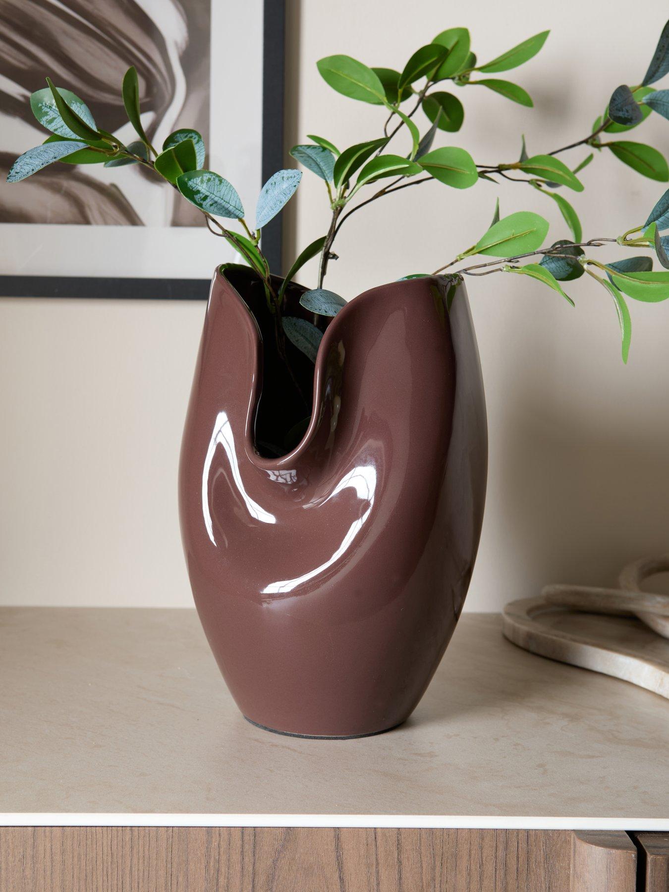 Image 1 of 8 of Michelle Keegan Home Folded Lacquered Organic Vase