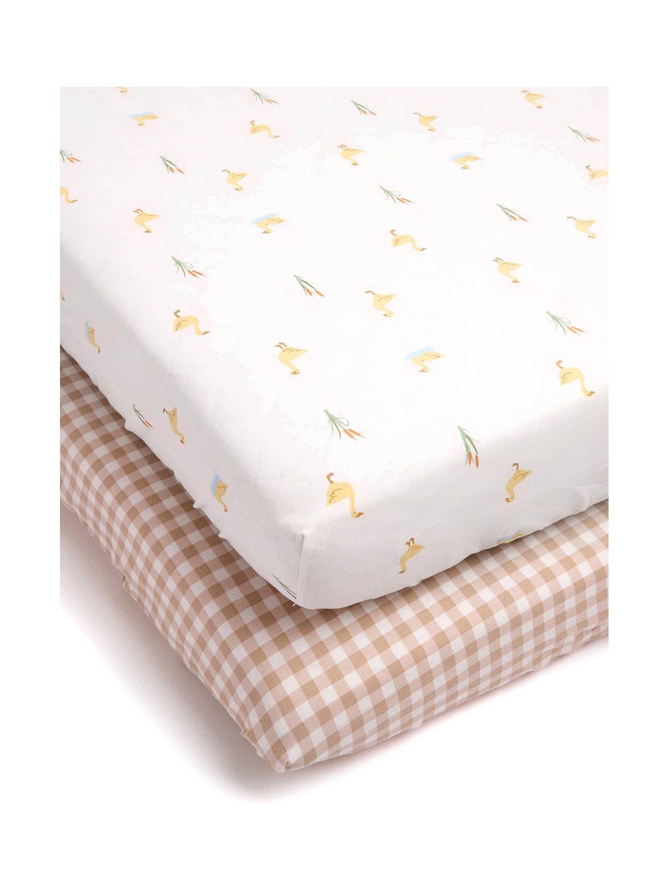 clair-de-lune-little-duckling-cot-bed-sheetsfront