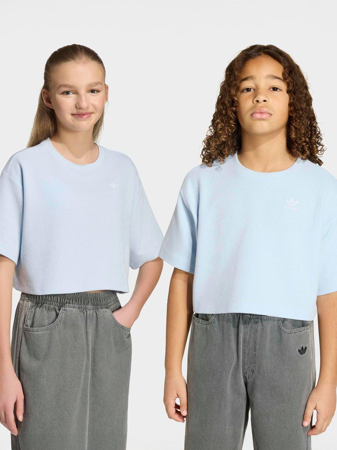 adidas Originals Kids Waffle T-Shirt - Blue