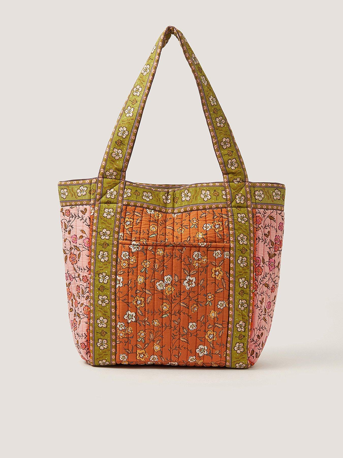 Image 1 of 2 of Monsoon Ines Patch Quilted Tote