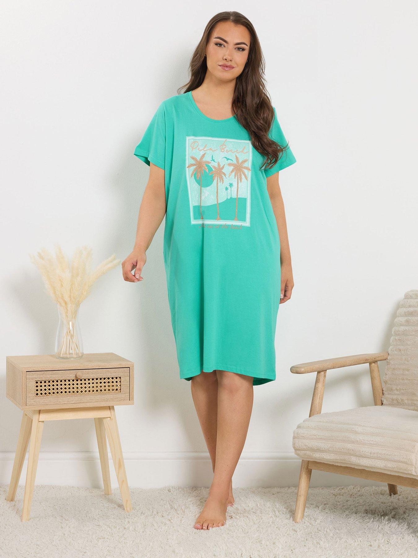 yours-curve-palm-beach-dipped-back-nightdress-greenback