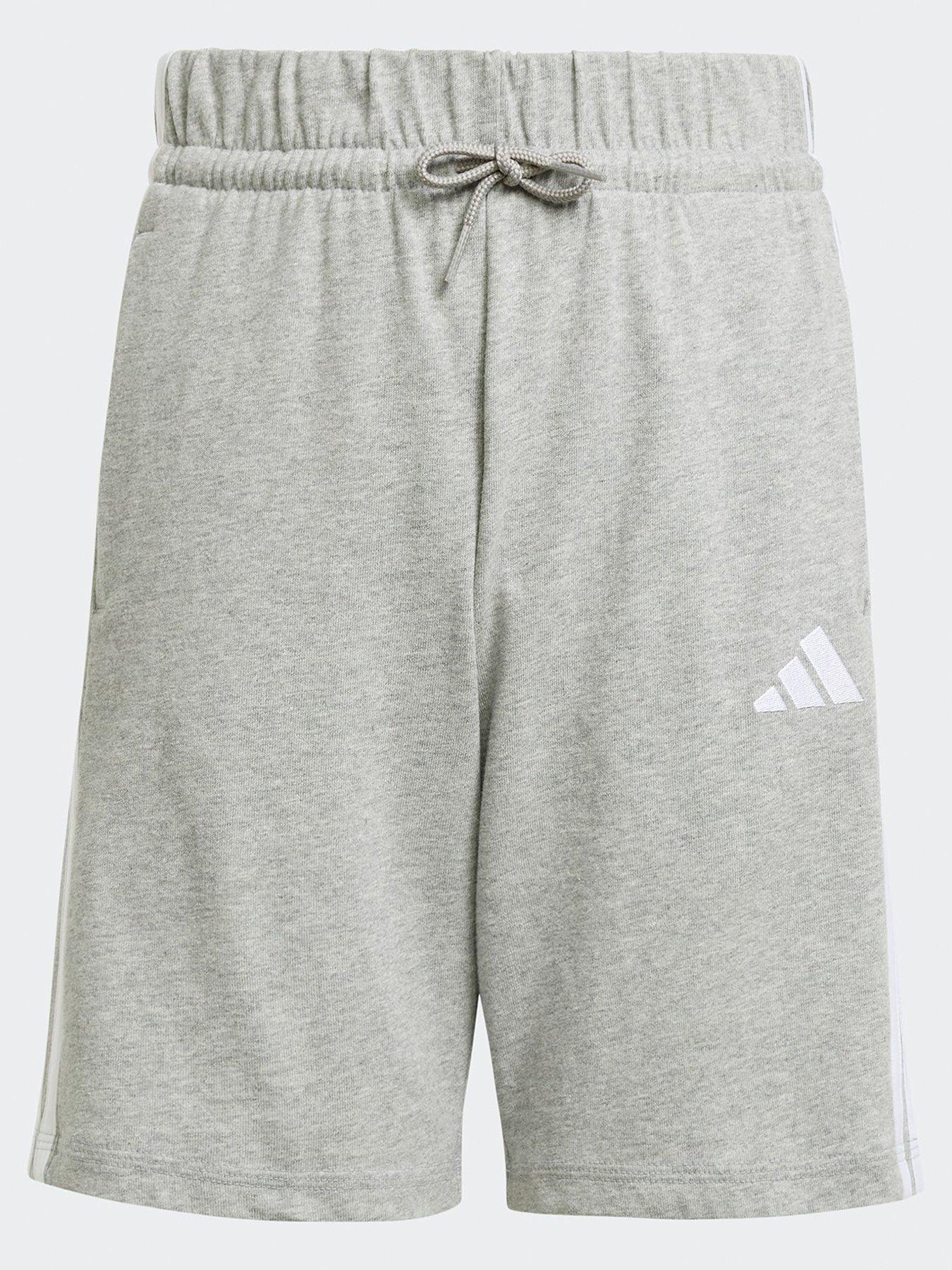 adidas-sportswear-junior-unisex-essentials-shorts-greystillFront