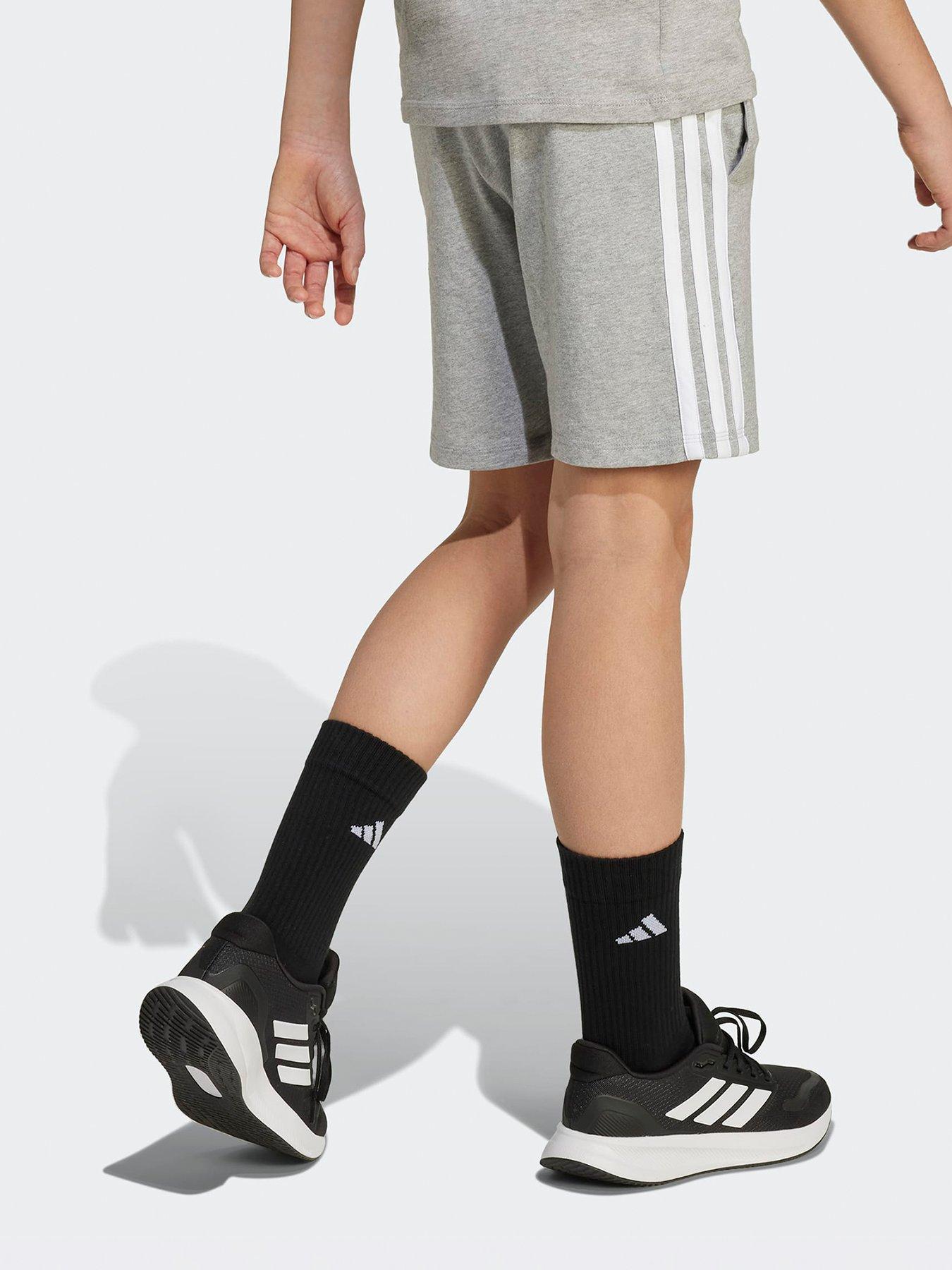 adidas-sportswear-junior-unisex-essentials-shorts-greyback
