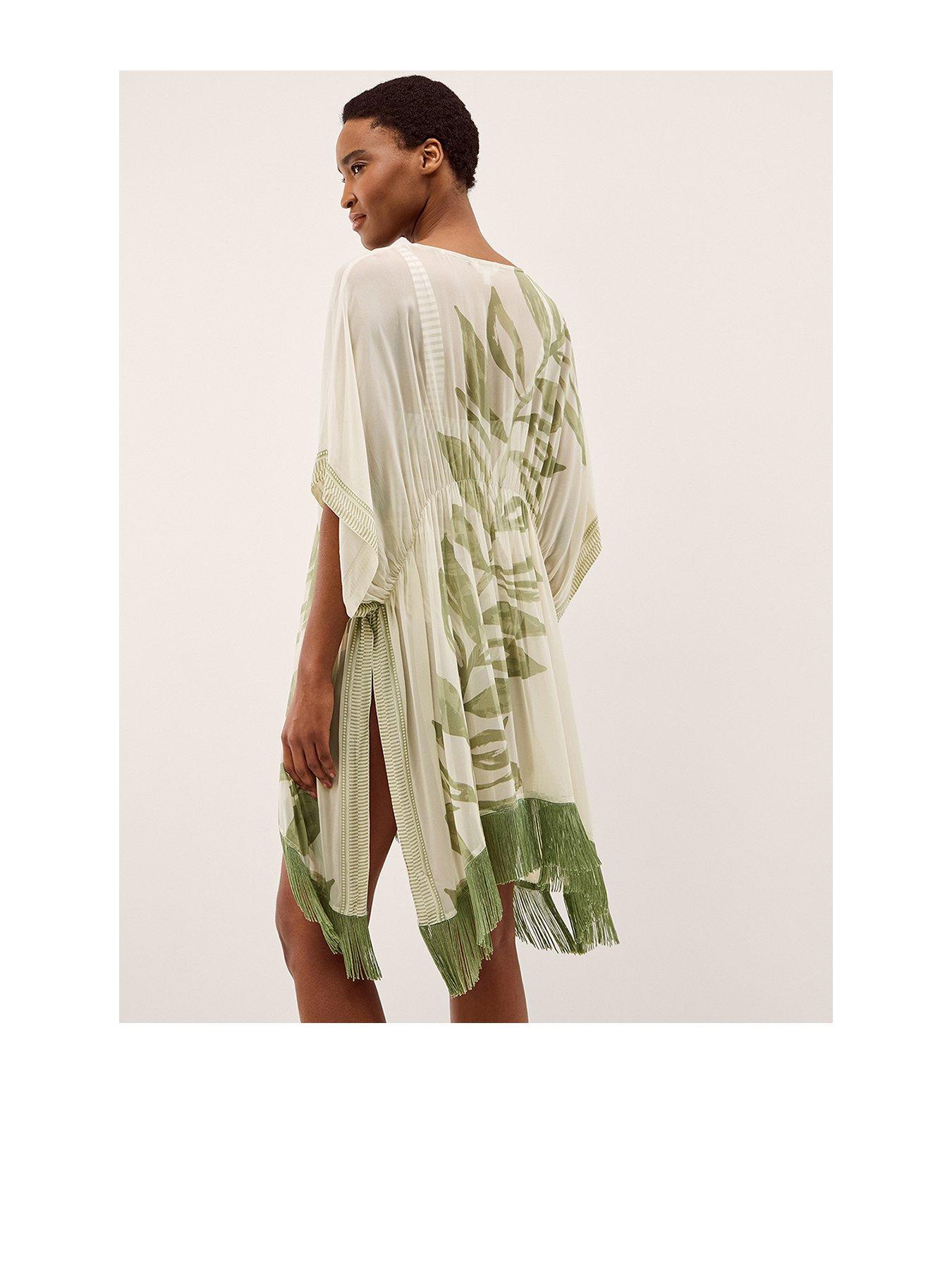 Image 1 of 4 of Monsoon Lillie Fringe Coverup