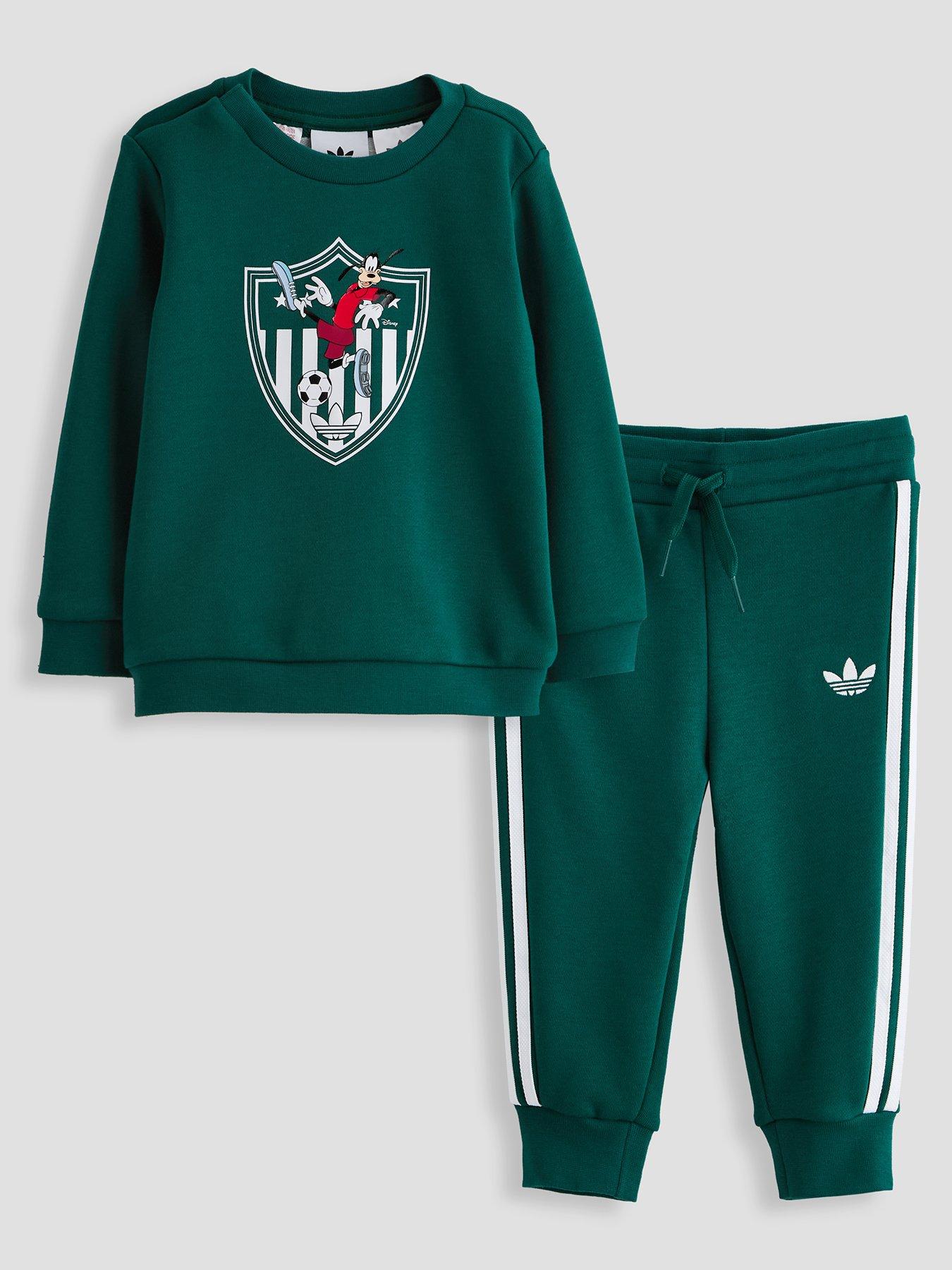 adidas Originals Infant Unisex Disney Crew Set - Green