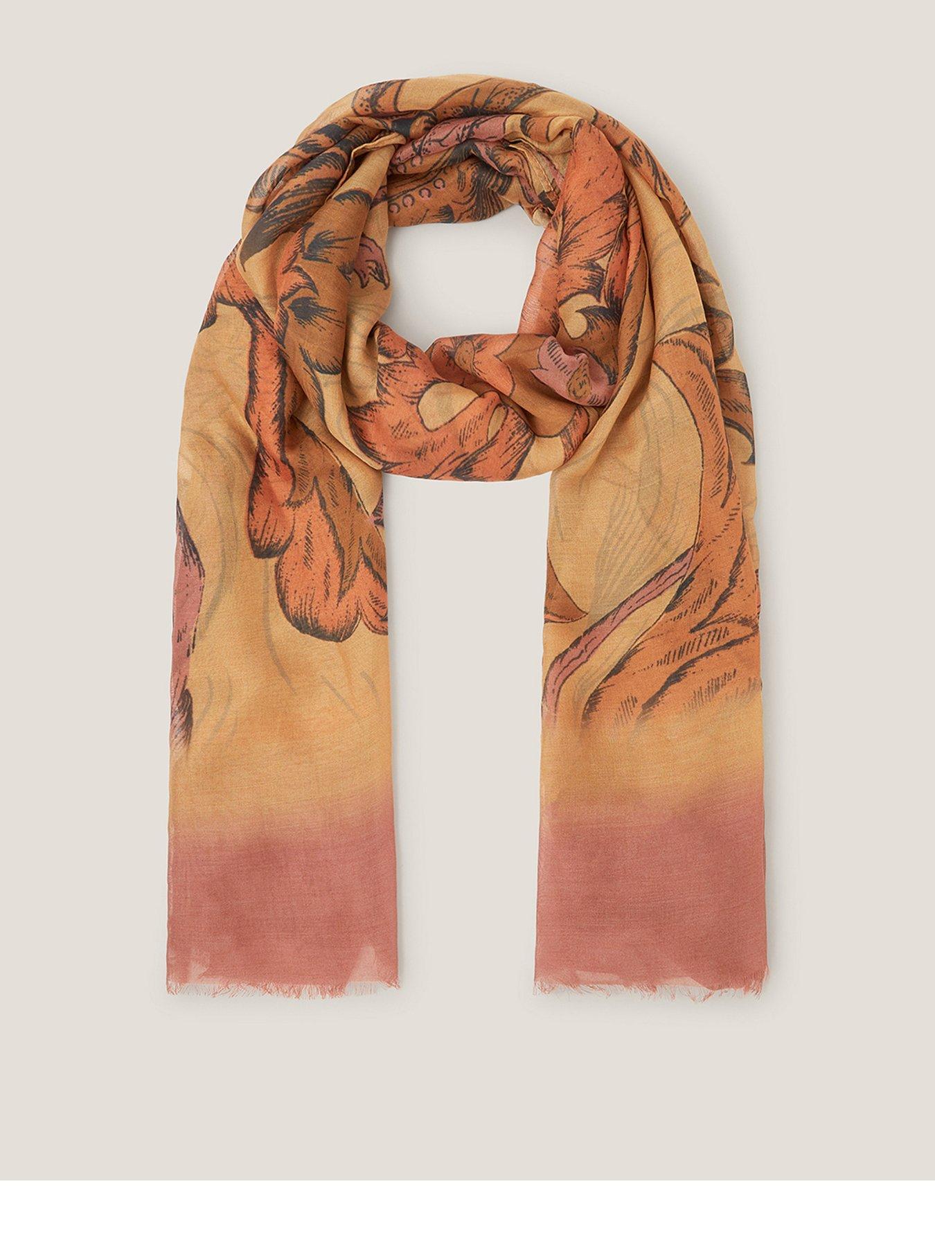 monsoon-hermione-floral-scarf-orangefront