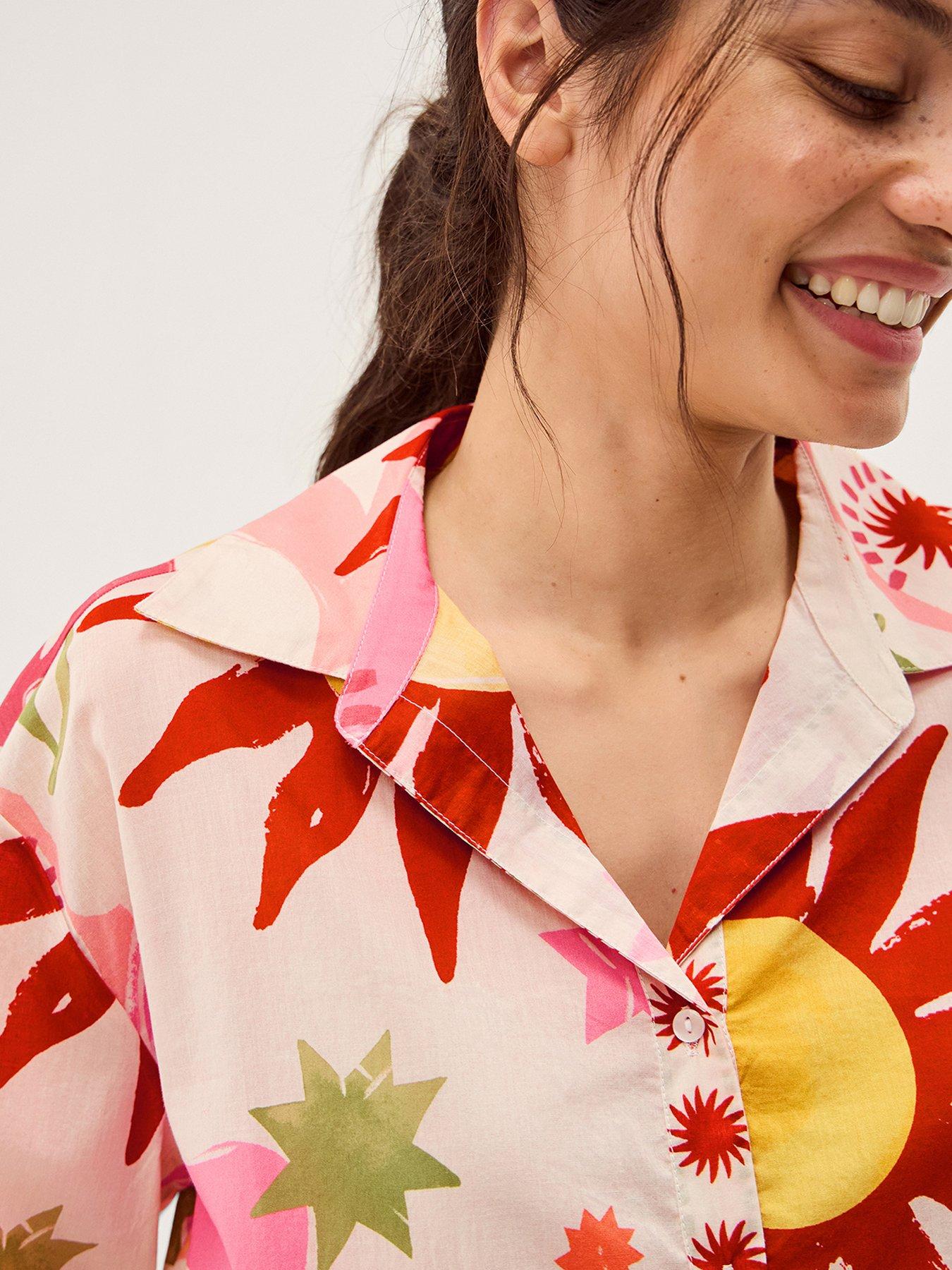 Image 4 of 5 of Monsoon Anissa Printed Shirt - Cream