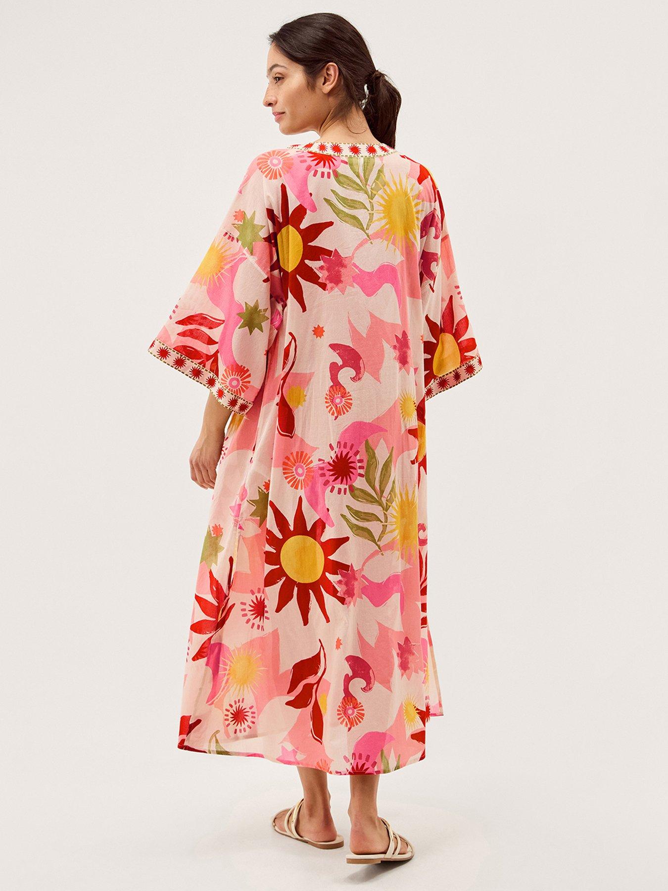 Image 2 of 5 of Monsoon Anissa Printed Kaftan