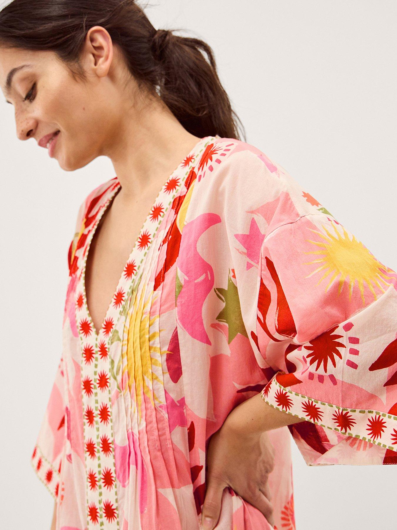 Image 4 of 5 of Monsoon Anissa Printed Kaftan