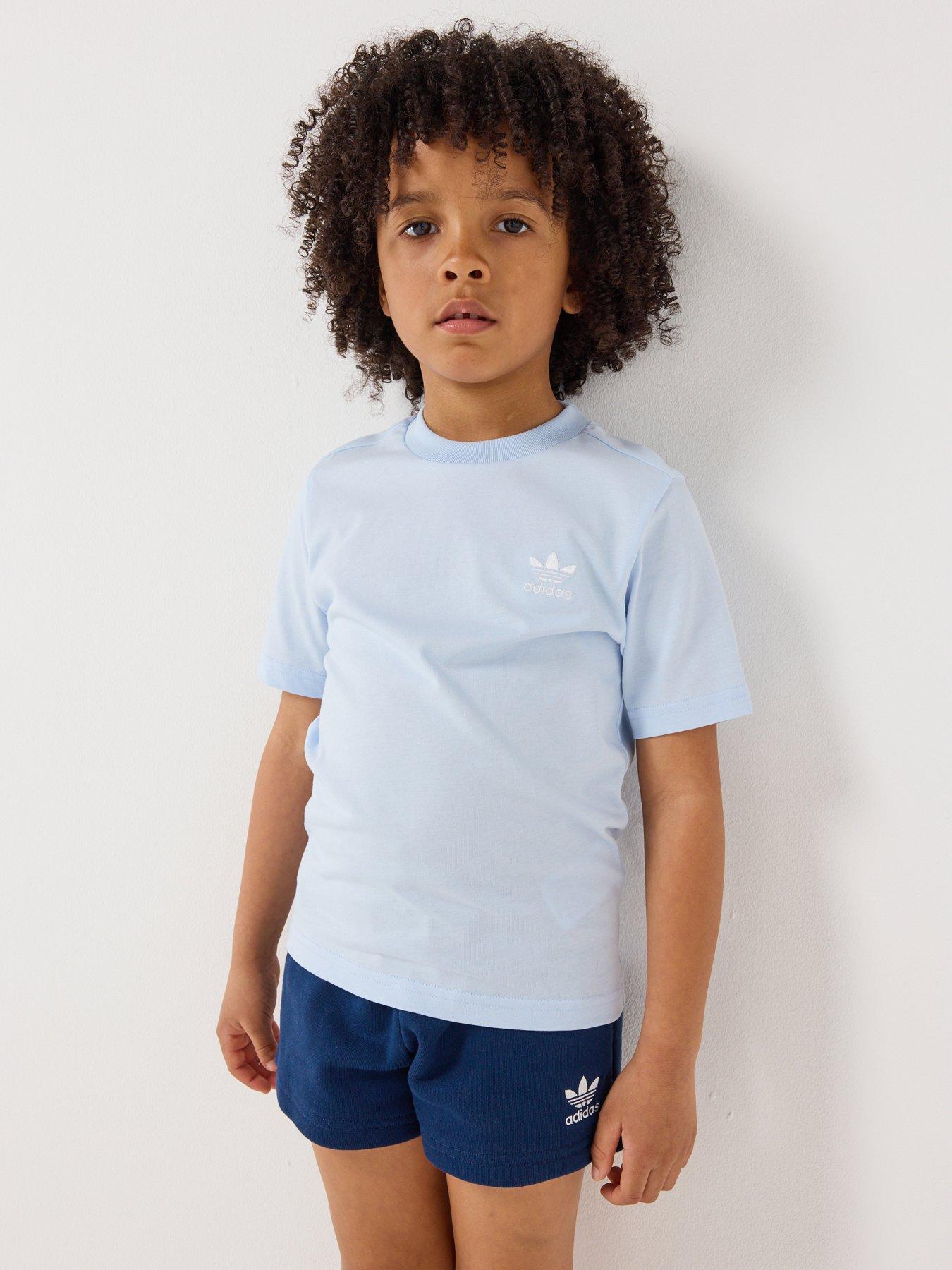 Image 5 of 6 of adidas Originals Kids Unisex T-Shirt &amp; Shorts Set - Blue