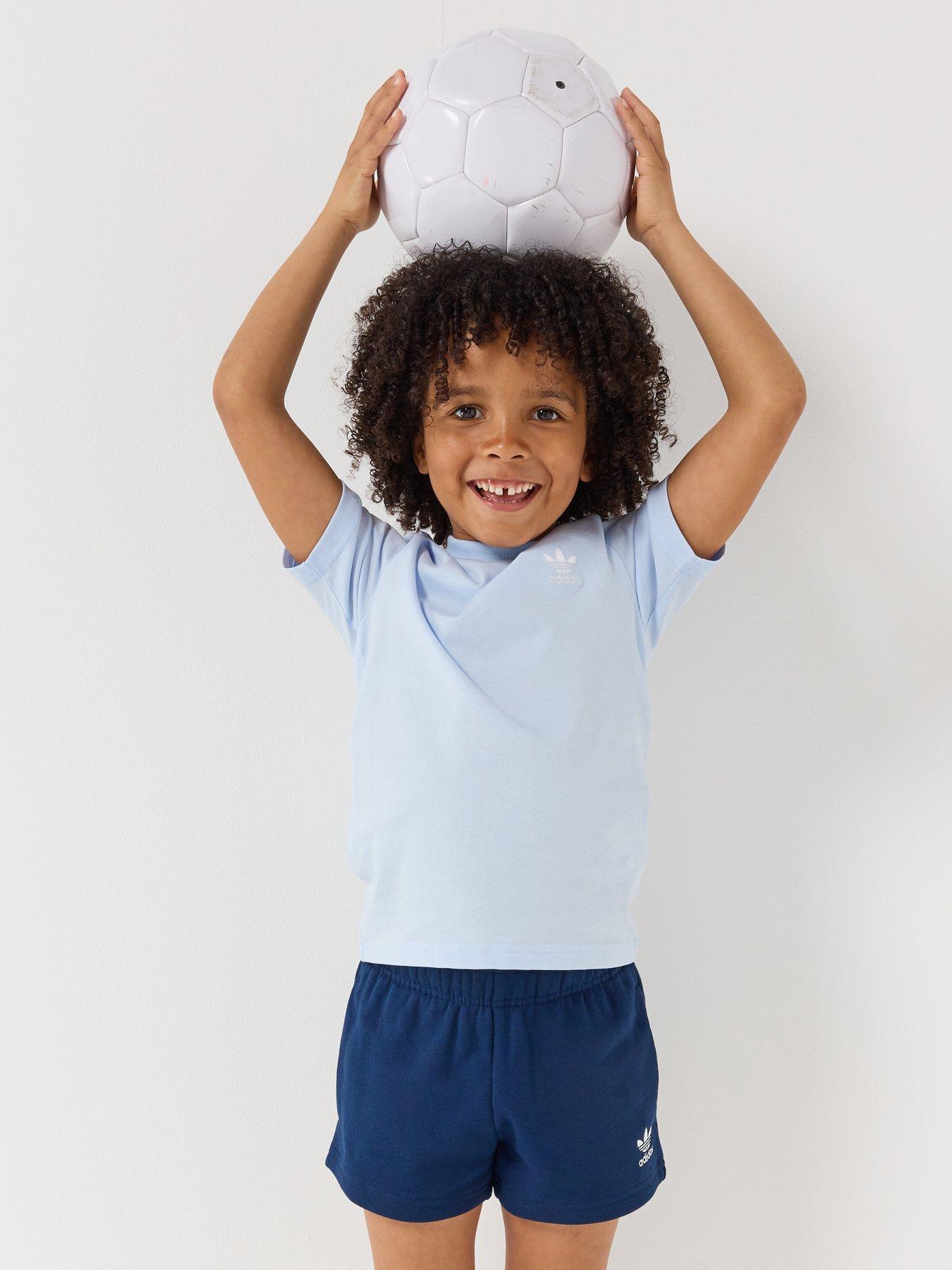 Image 6 of 6 of adidas Originals Kids Unisex T-Shirt &amp; Shorts Set - Blue