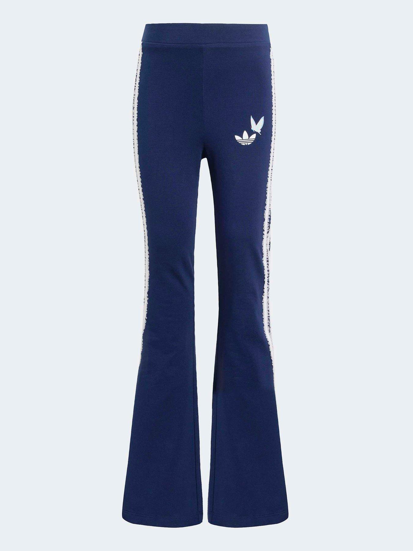 Image 7 of 7 of adidas Originals Kids Girl's Disney Crew and Flared Leggings Set - Blue