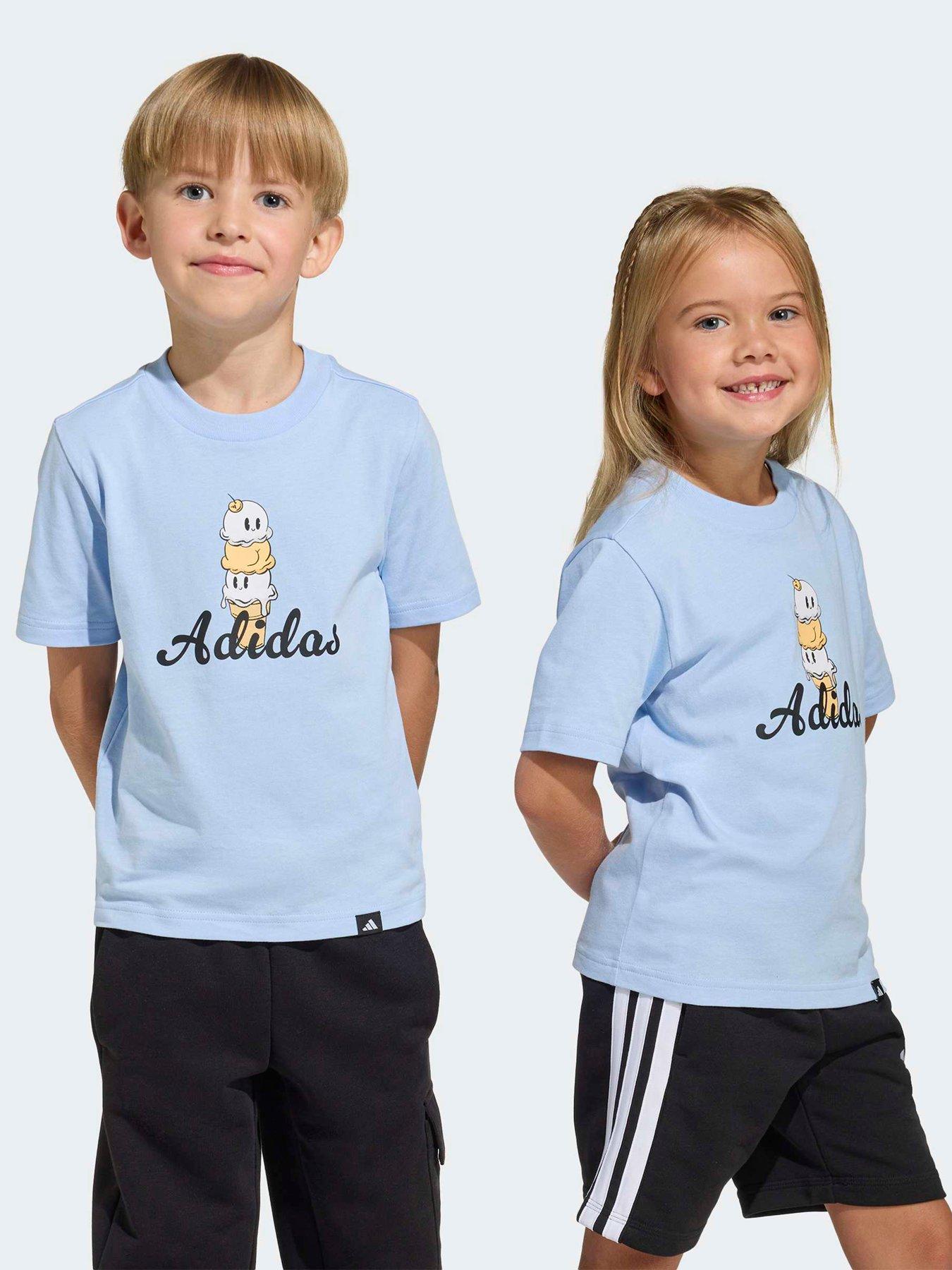 adidas Sportswear Kids Unisex Food Pack Graphic T-Shirt - Blue