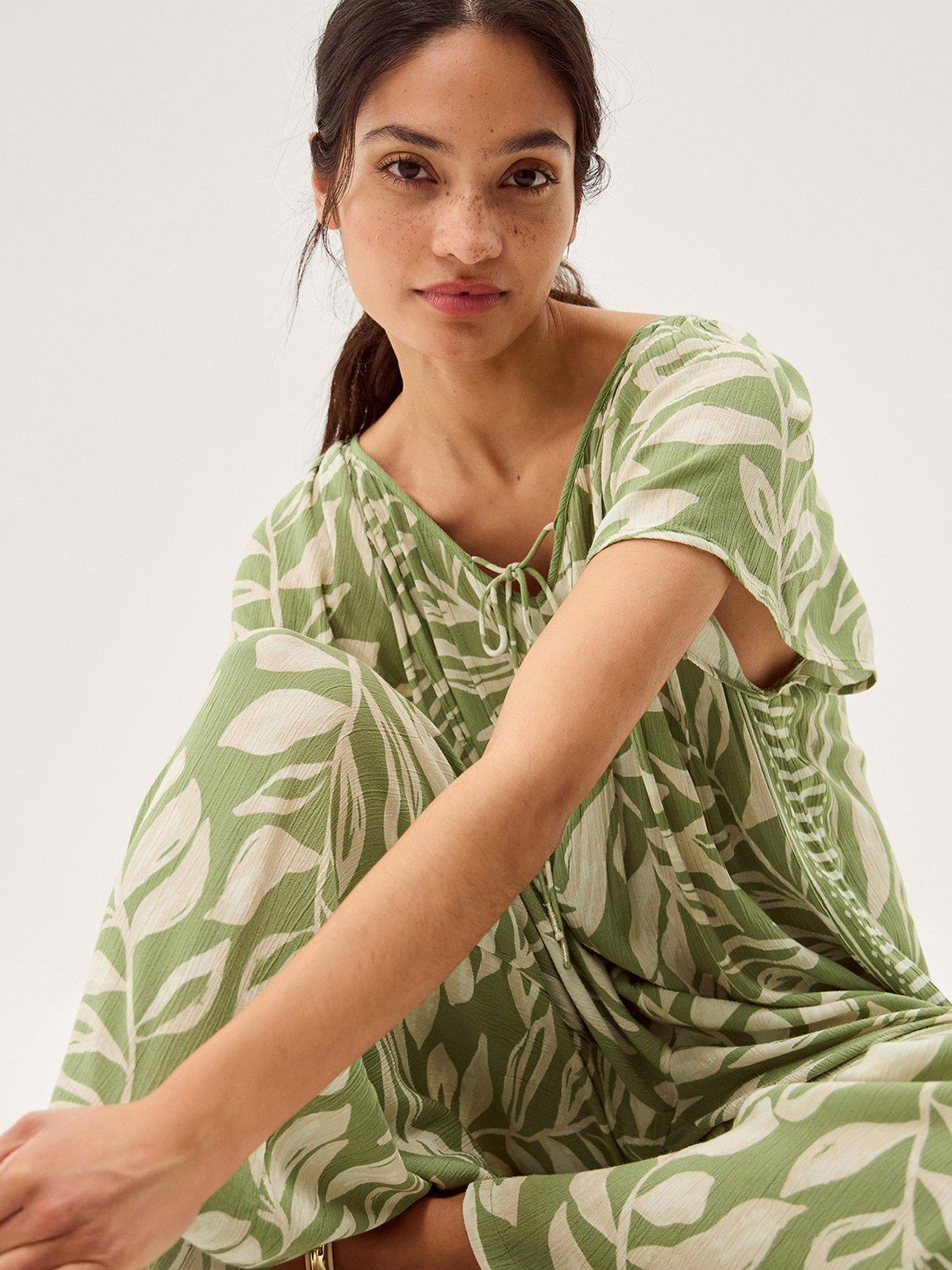 Image 4 of 5 of Monsoon Lillie Jumpsuit - Green