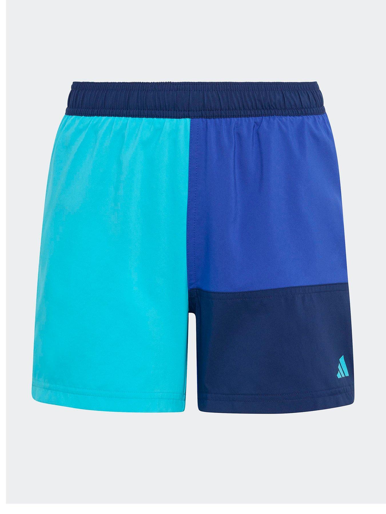 adidas Boys Colourblock Swimshorts - Blue