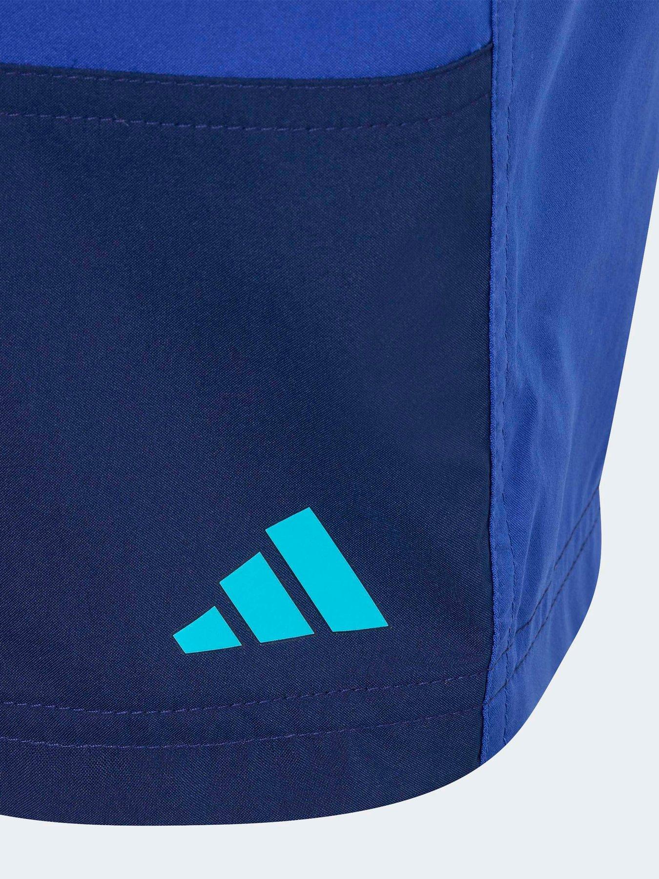 Image 3 of 5 of adidas Boys Colourblock Swimshorts - Blue