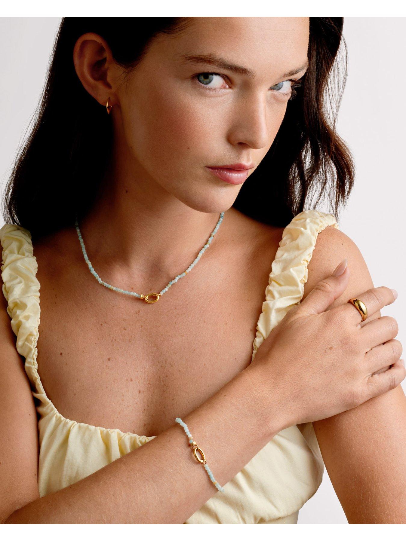 katie-loxton-amazonite-bracelet-gold-coated-18cmstillFront