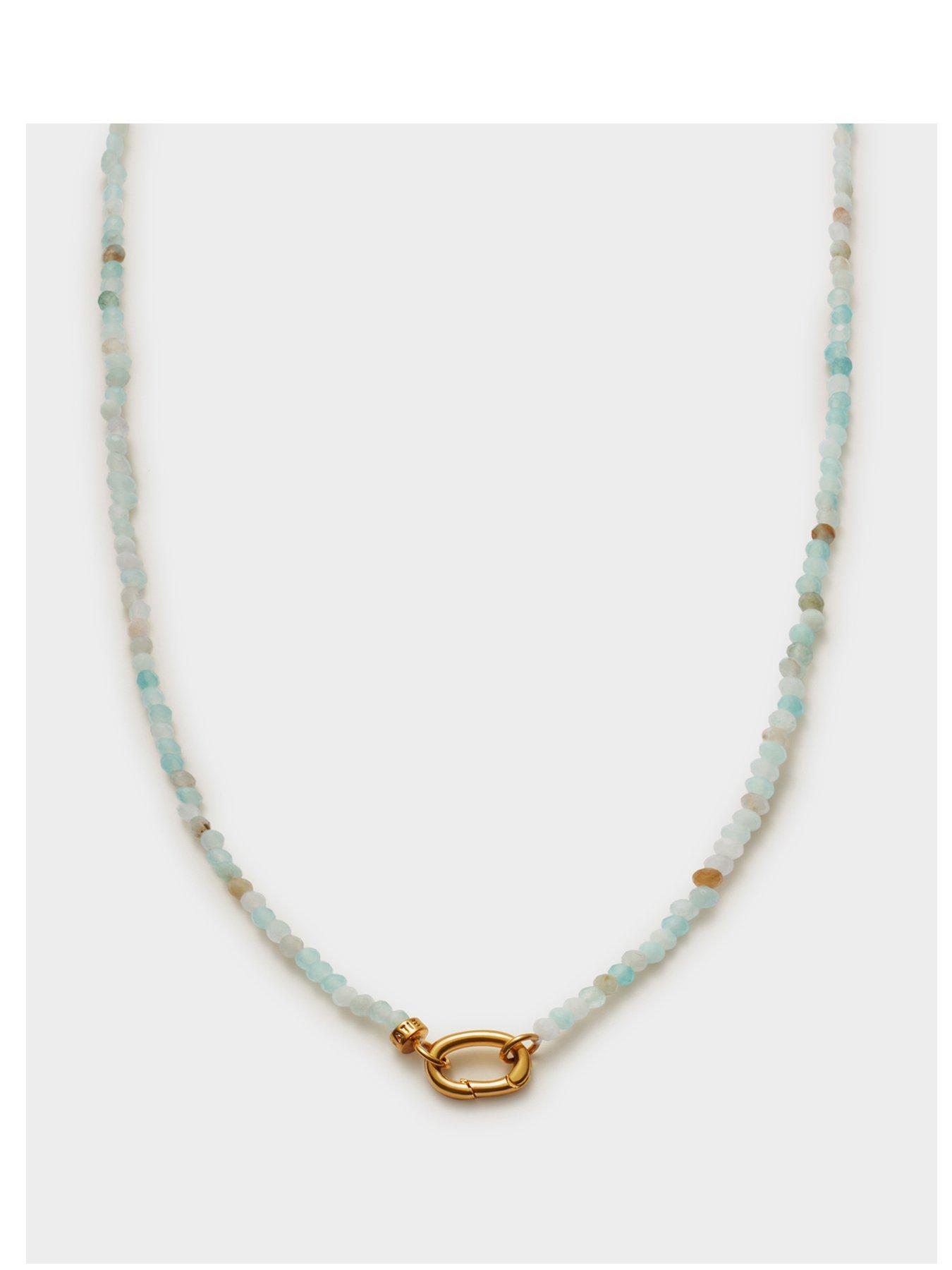 katie-loxton-amazonite-necklace-gold-coated-42cmfront