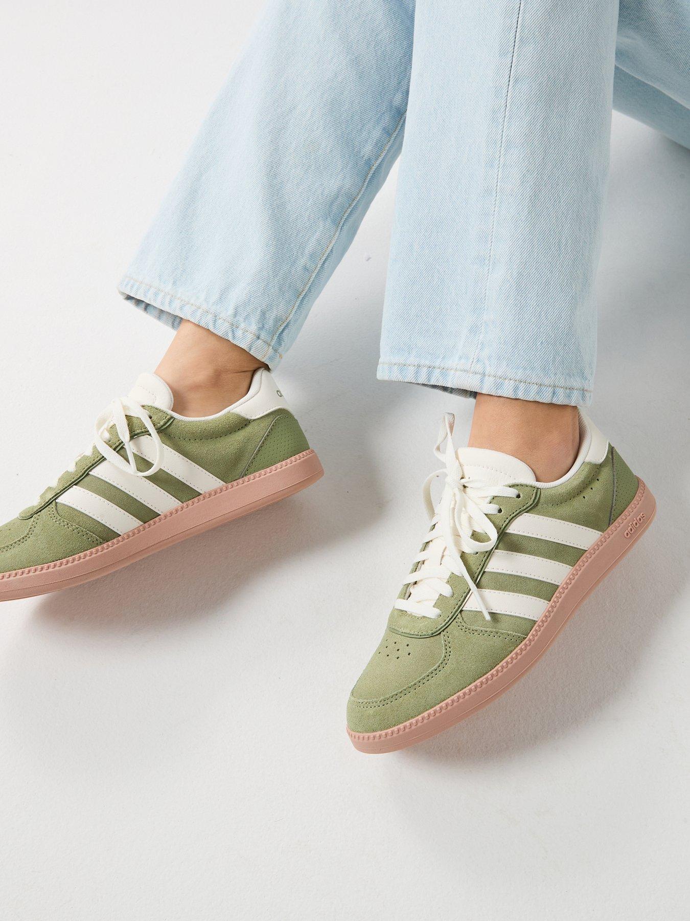 adidas-womens-breaknet-sleek-greenfront