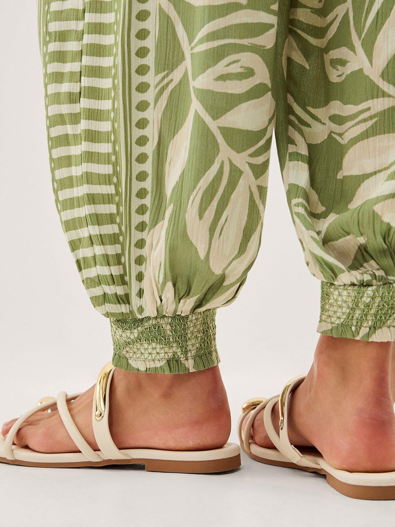 Image 4 of 5 of Monsoon Lillie Trousers - Green