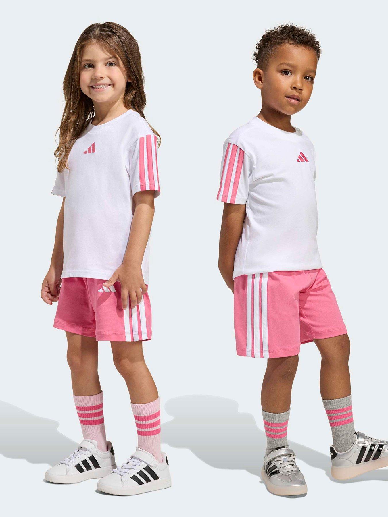 adidas Sportswear Kids Unisex Essentials T-shirt Set - White