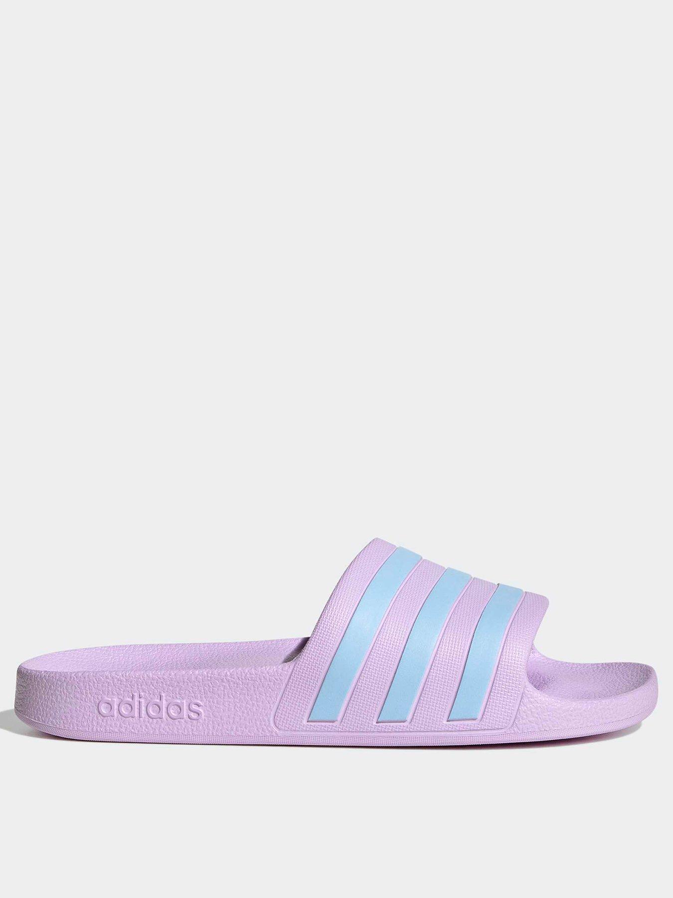Image 1 of 7 of adidas Sportswear Women's Adilette Aqua Slides - Purple