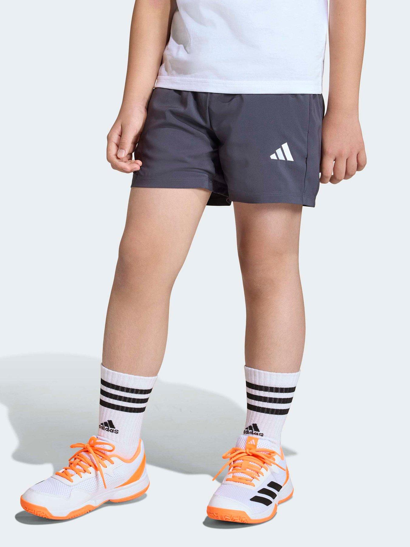 Adidas Sportswear Junior Unisex Essentials Climacool Shorts - Grey in Auon/White