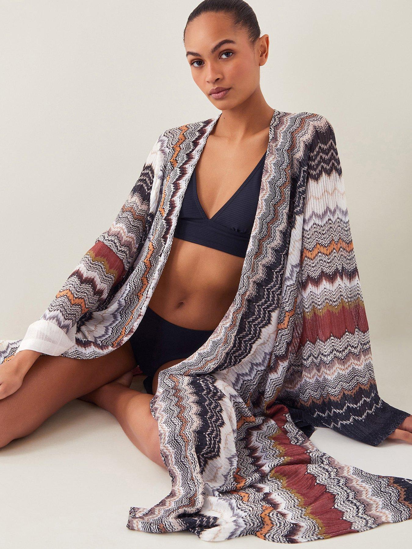 Image 5 of 6 of Monsoon Ava Zigzag Stripe Coverup