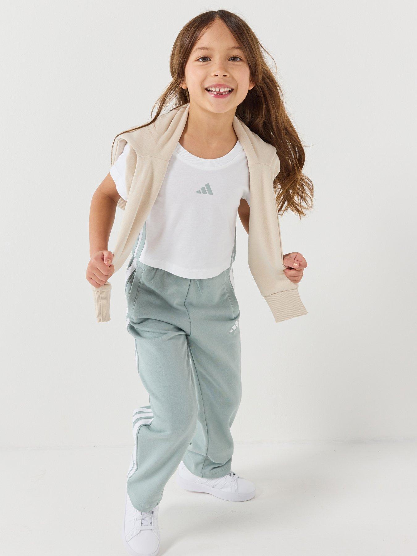 adidas Sportswear Kids Girls Essentials T-shirt Set - White