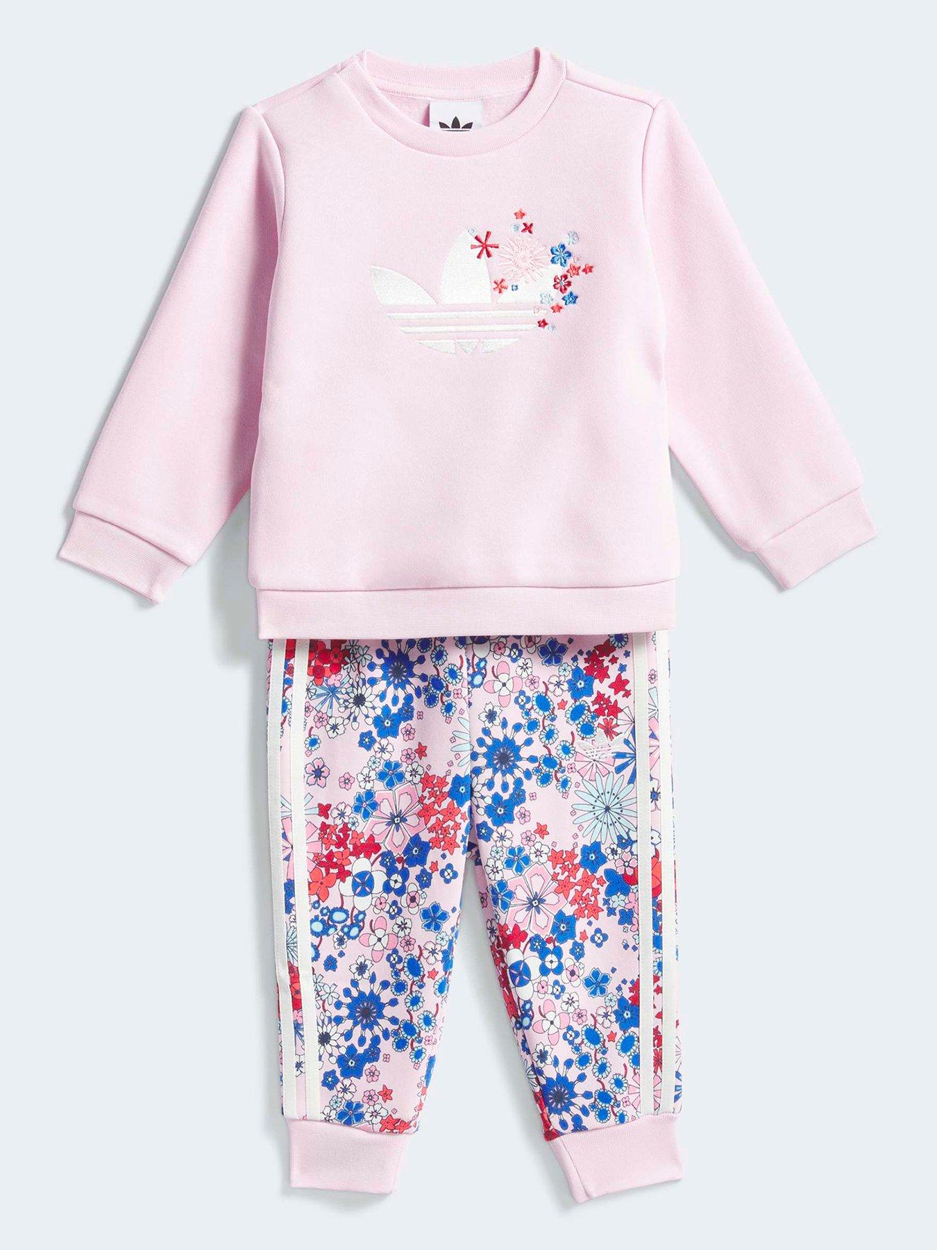 adidas Originals Infant Girl's X Liberty London Crew Set - Pink