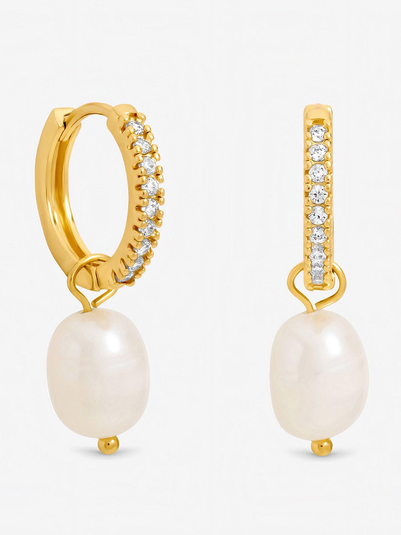 jon-richard-jon-richard-gold-plated-real-freshwater-pearl-huggie-earrings