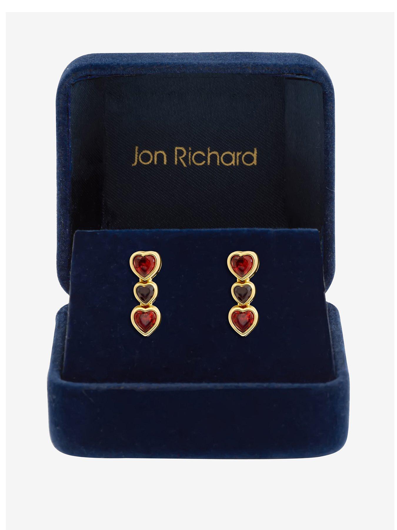 jon-richard-gold-plated-cubic-zirconia-red-heart-drop-earringsfront
