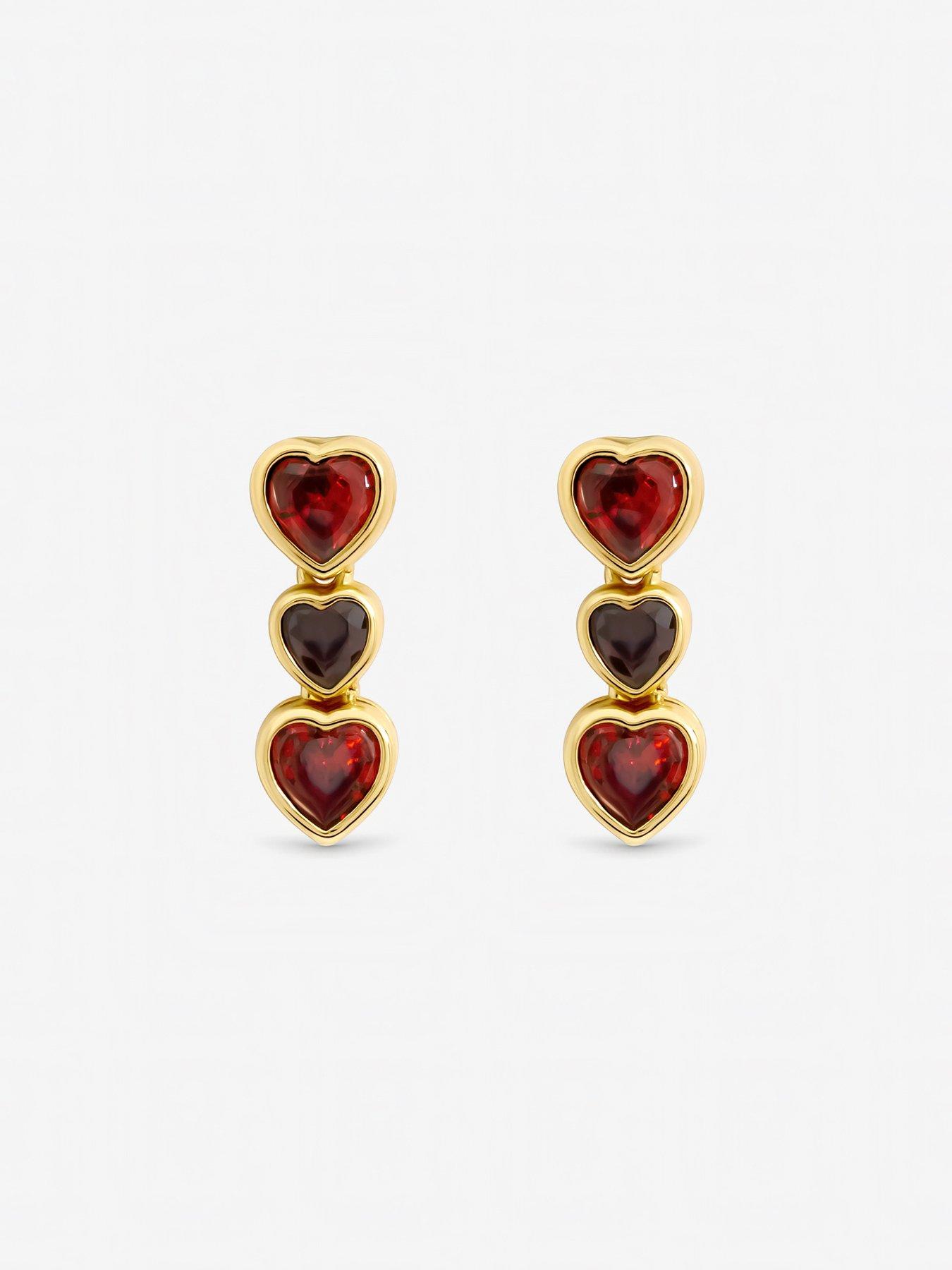 jon-richard-gold-plated-cubic-zirconia-red-heart-drop-earringsstillFront