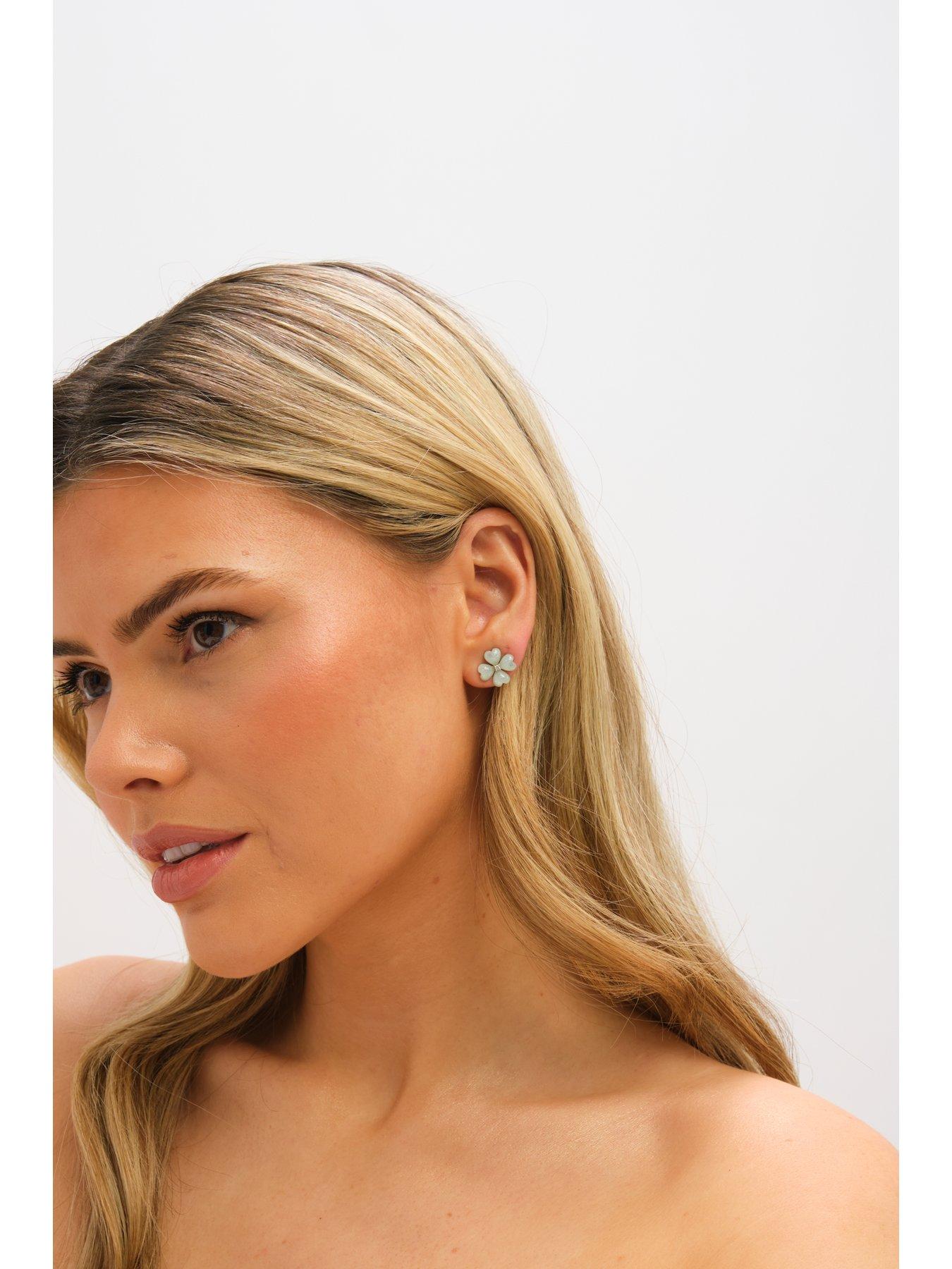 jon-richard-gold-plated-and-mint-green-flower-stud-earringsstillFront