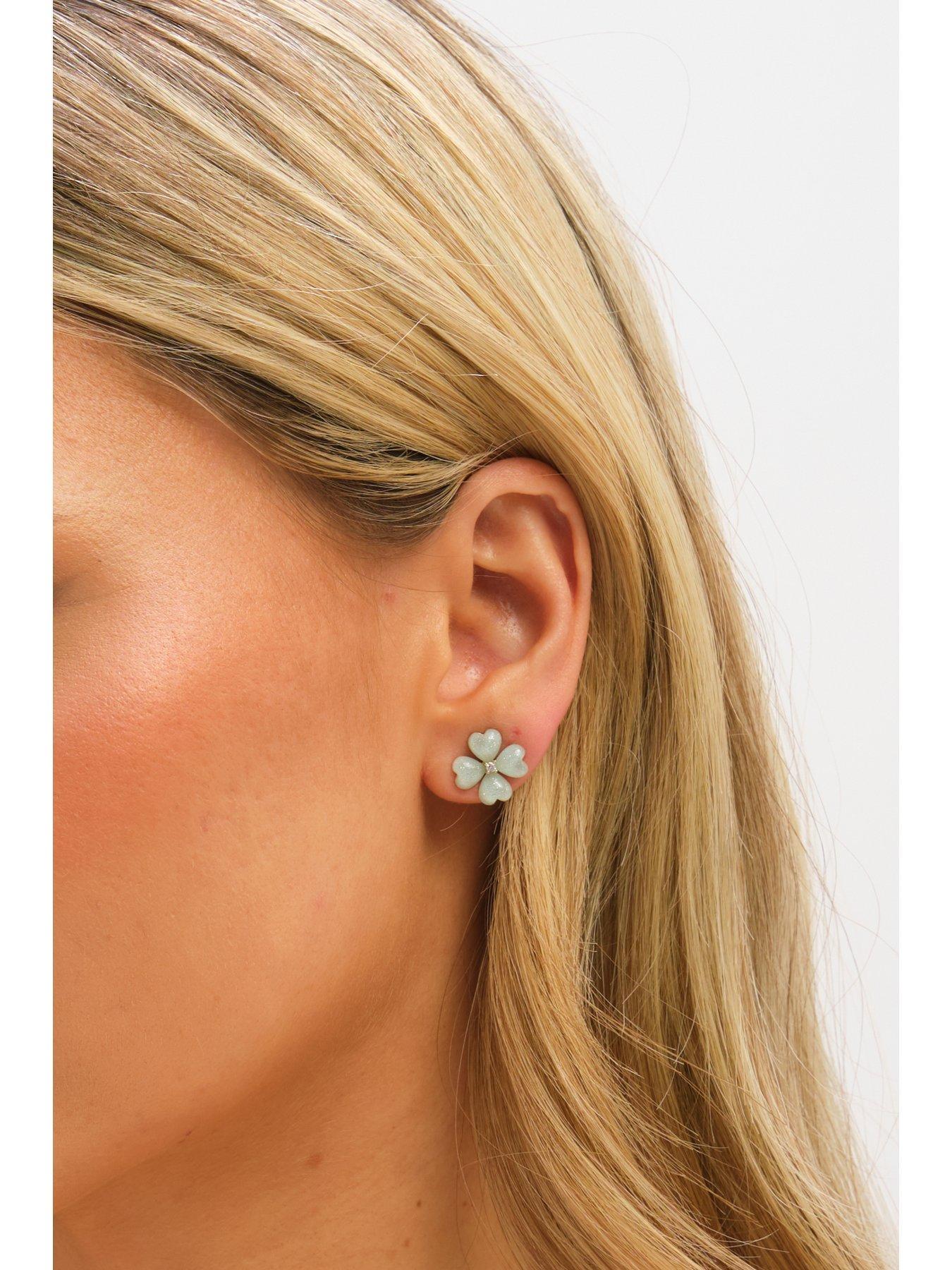 jon-richard-gold-plated-and-mint-green-flower-stud-earringsback